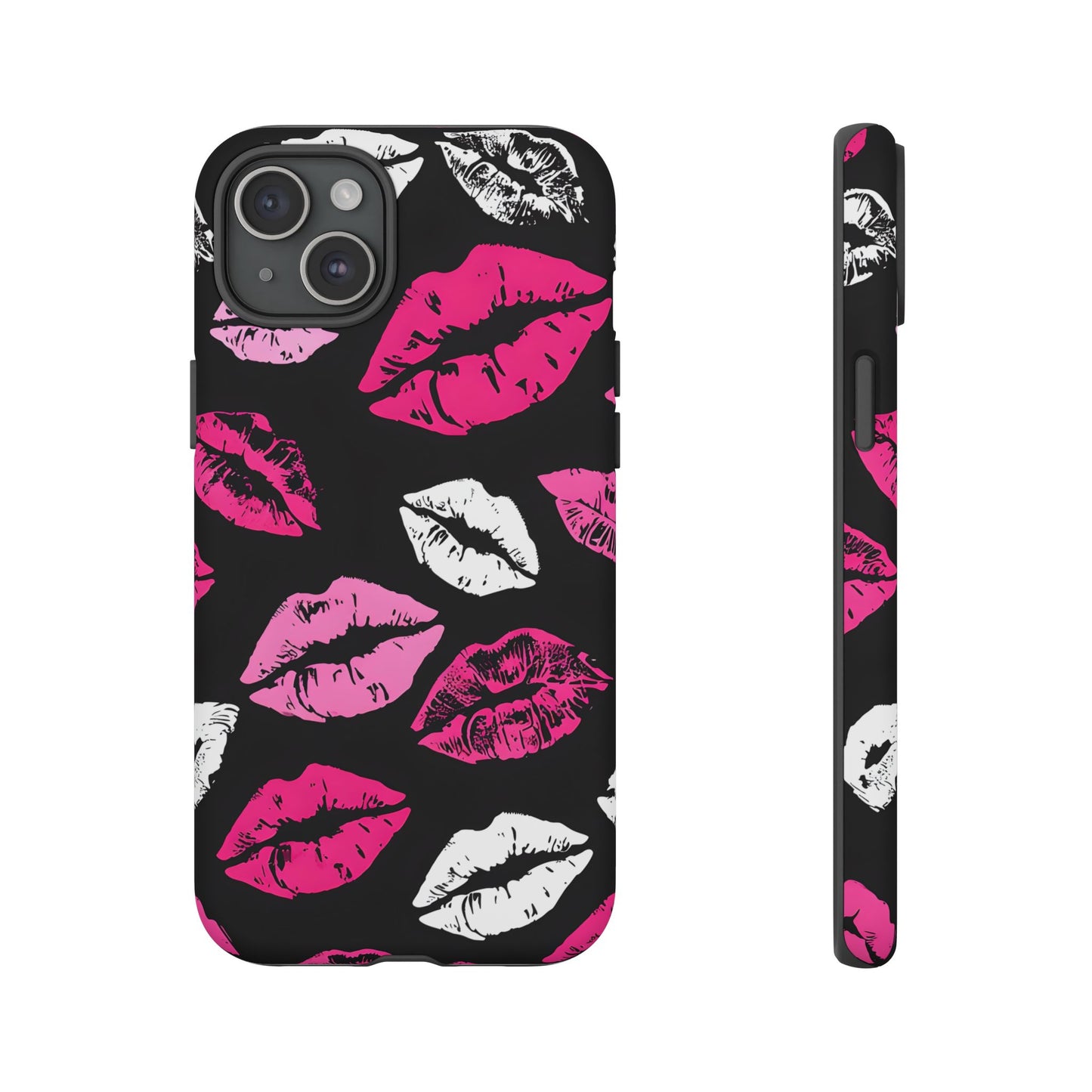 Lips Print iPhone Case - Stylish Tough Phone Cover