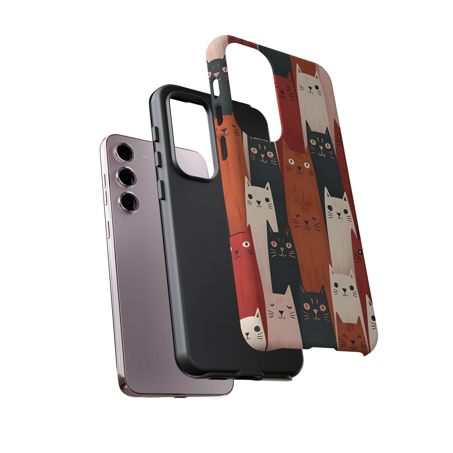 Playful Cat Phone Case - Tough & Stylish Purrfect for Cat Lovers
