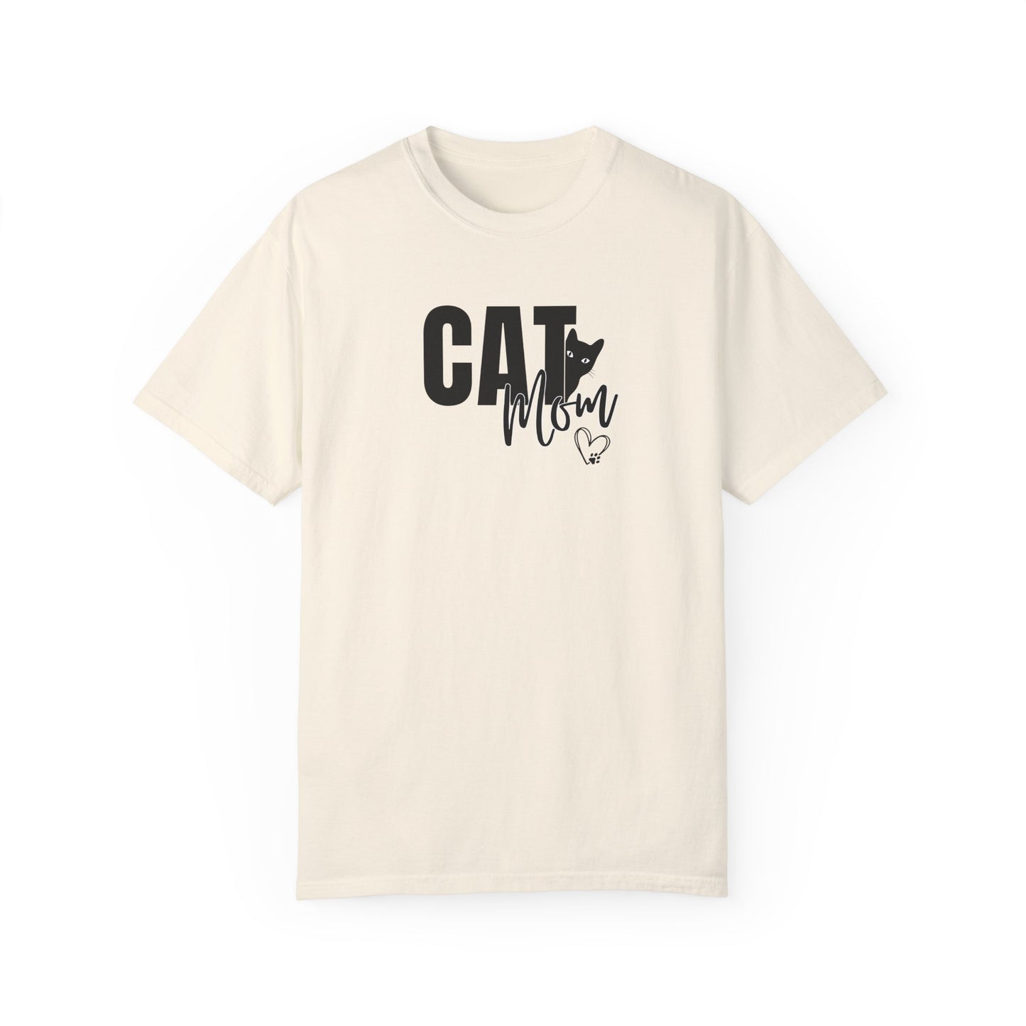 Cat Mom Unisex Garment-Dyed T-Shirt – Perfect Gift for Cat Lovers