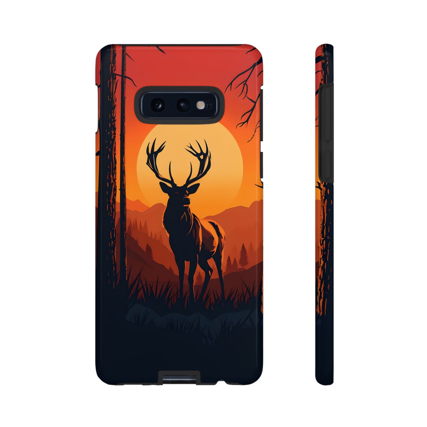 Wildlife Phone Case - Stag and Sunset Design for Nature Lovers