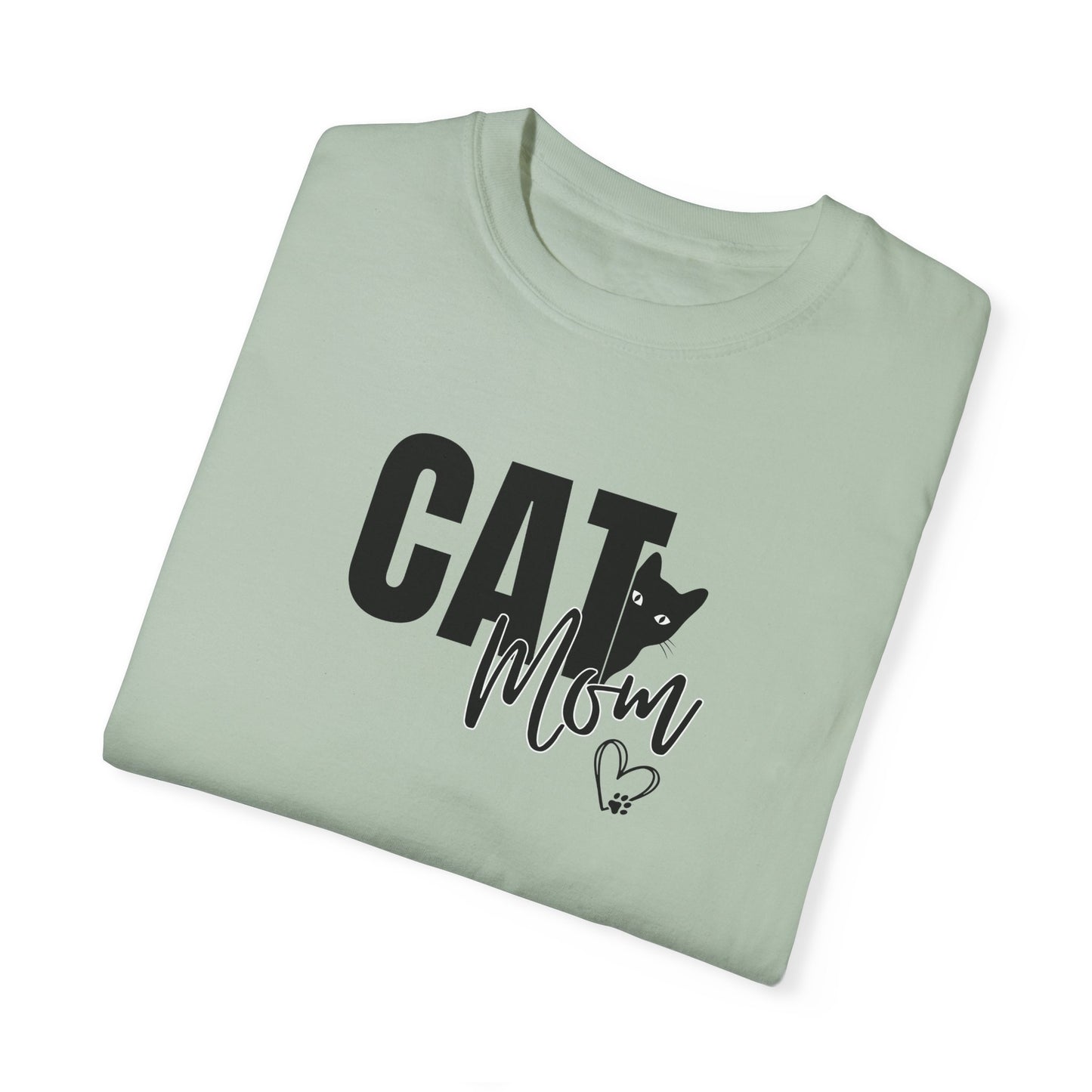 Cat Mom Unisex Garment-Dyed T-Shirt – Perfect Gift for Cat Lovers