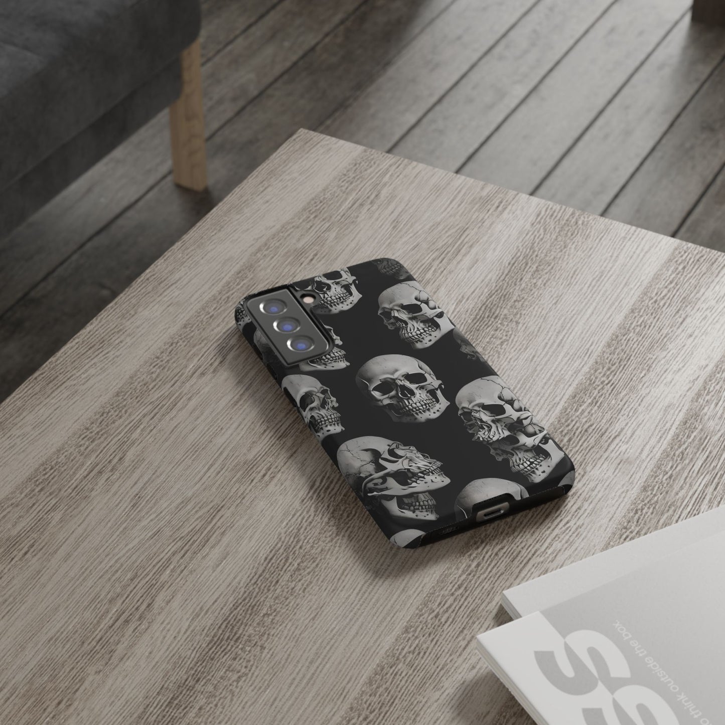 Skull Print Phone Case - Tough Cases for Bold Style