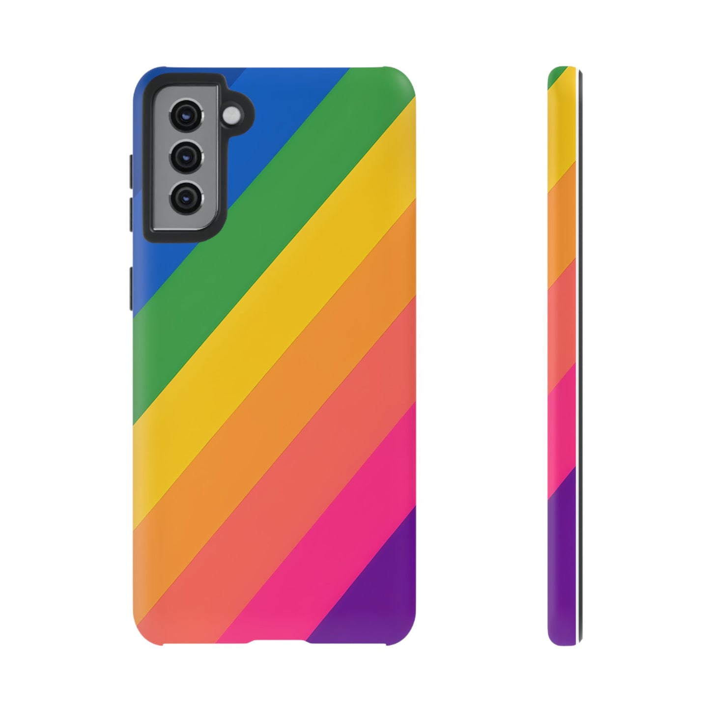 Vibrant Rainbow Phone Case - Tough & Stylish