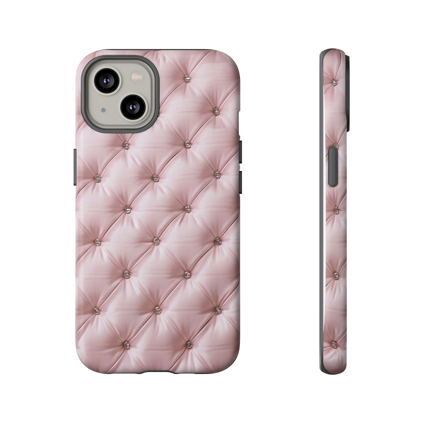 Luxury Pink Quilted Phone Case - Tough Cases for Stylish Protection