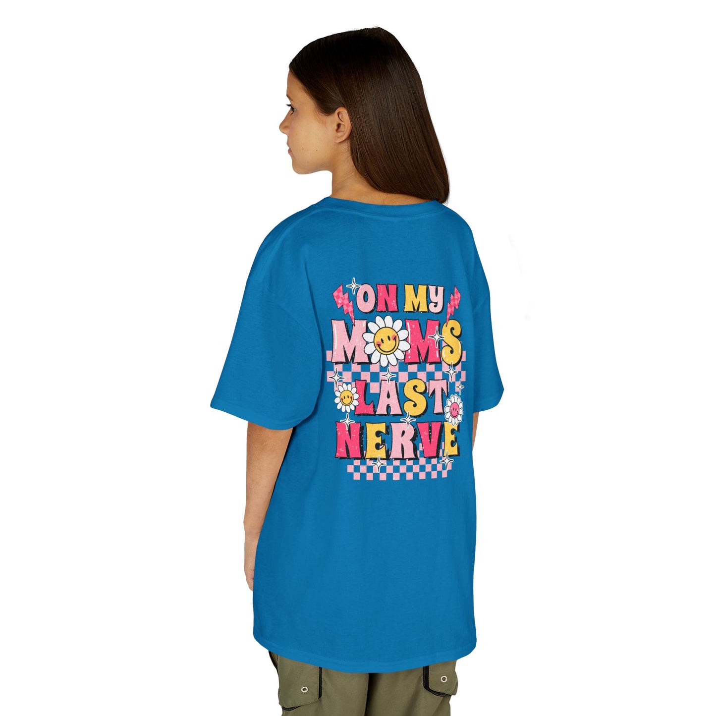 Kids Heavy Cotton™ Tee - 'On My Mom's Last Nerve' Graphic T-Shirt