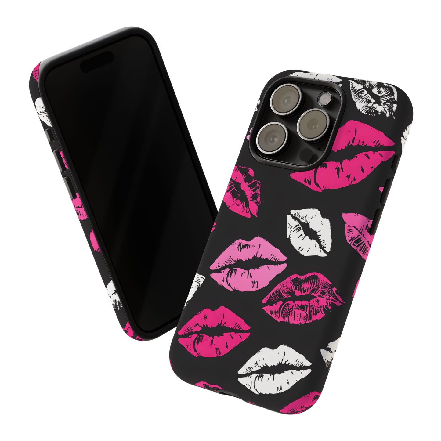 Lips Print iPhone Case - Stylish Tough Phone Cover