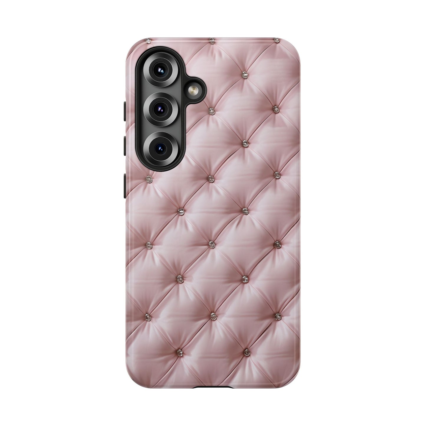 Luxury Pink Quilted Phone Case - Tough Cases for Stylish Protection
