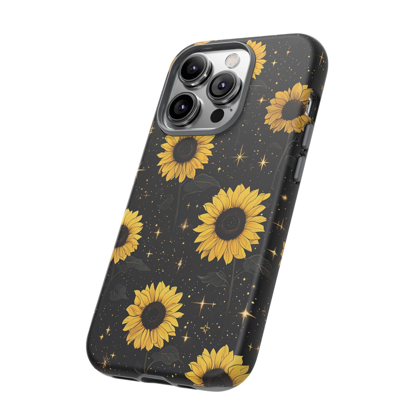 Sunflower Galaxy Tough Case - Durable Phone Cover with Floral Design