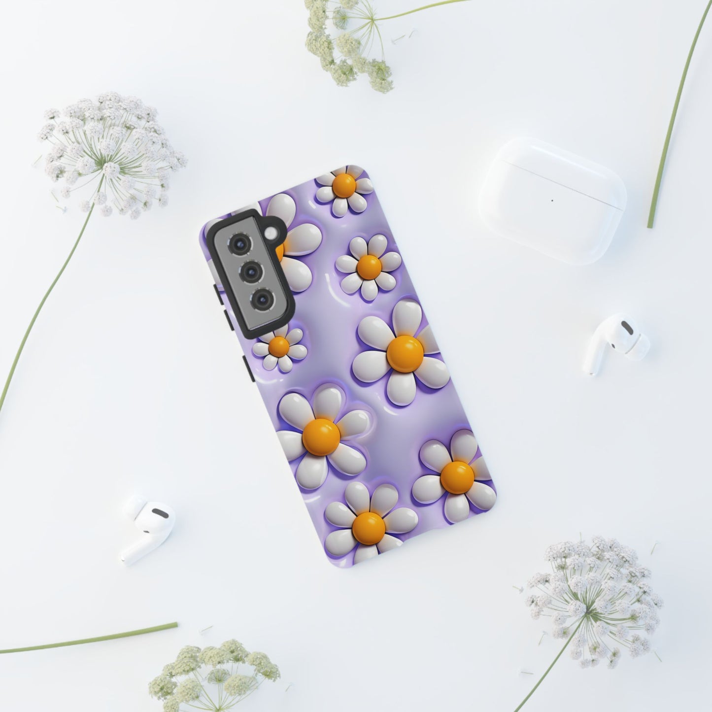 Daisy Floral Phone Case - Tough Cases for Flower Power Vibes
