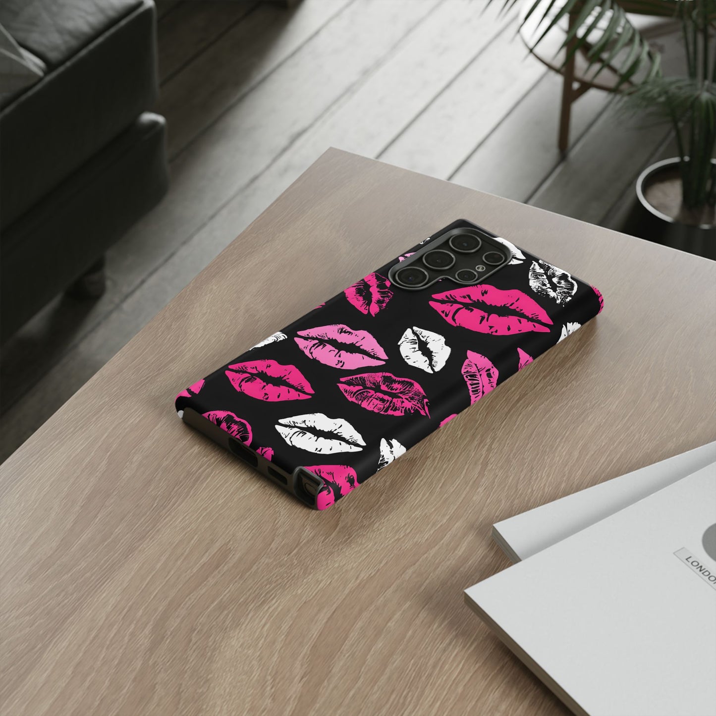 Lips Print iPhone Case - Stylish Tough Phone Cover