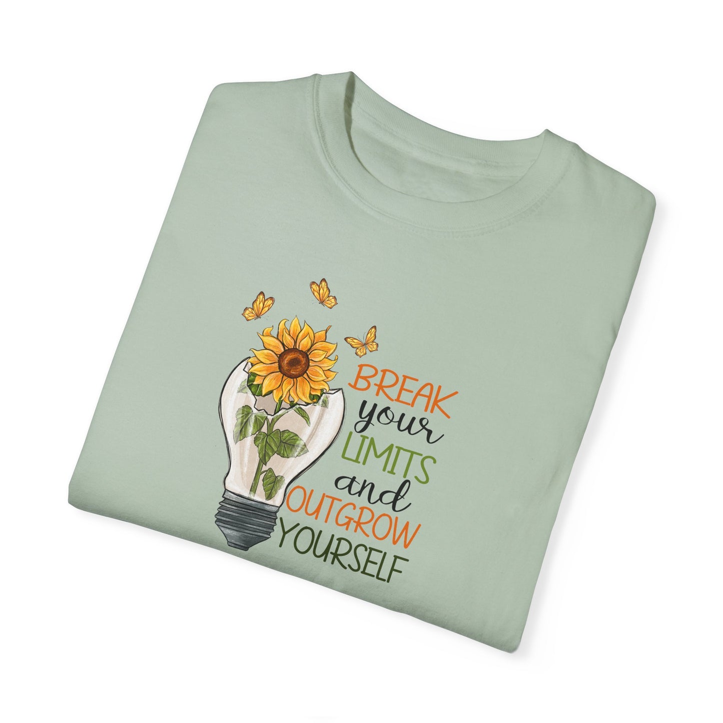 Inspiring Unisex T-Shirt - "Break Your Limits" Floral Design