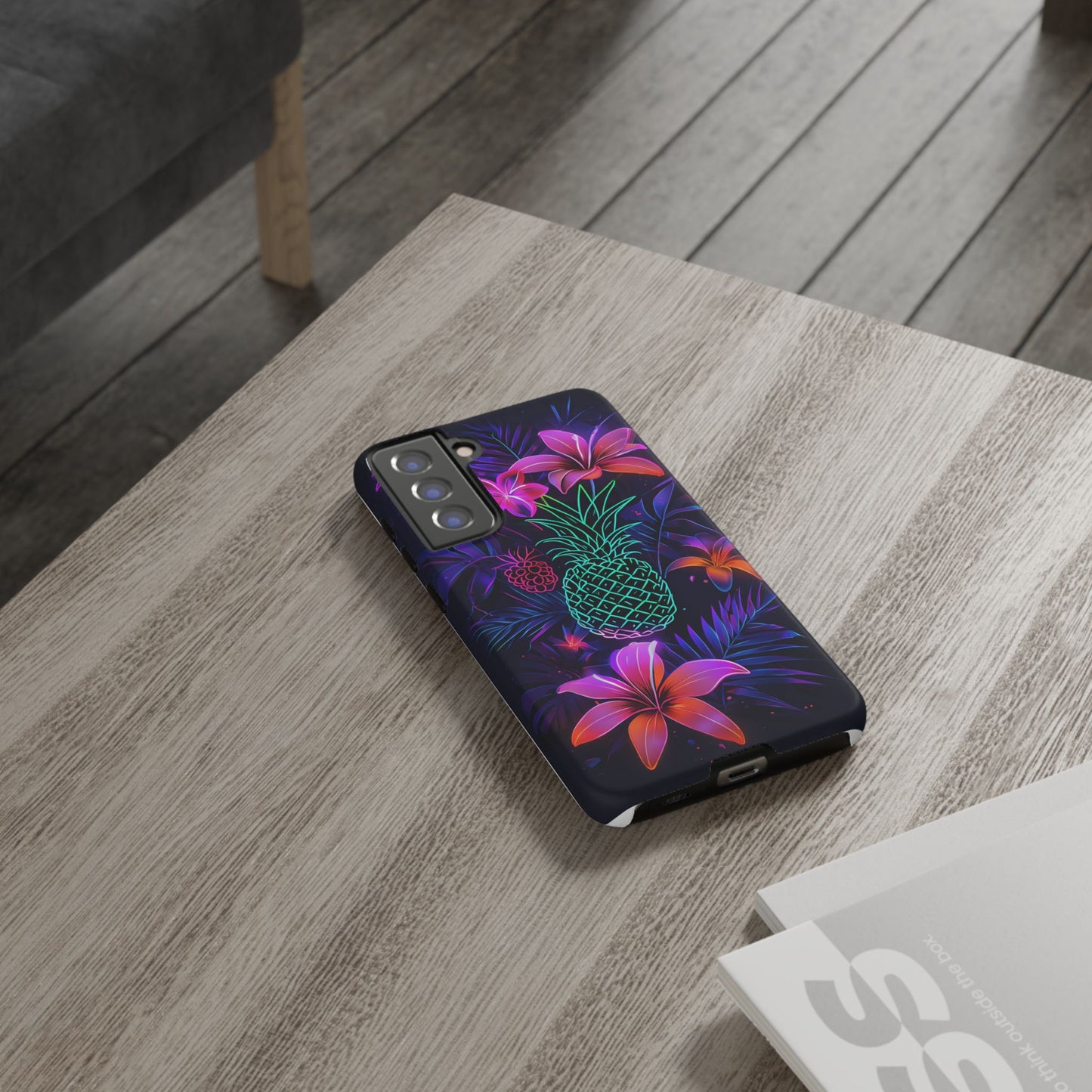 Tough Cases - Tropical Neon Floral iPhone Case