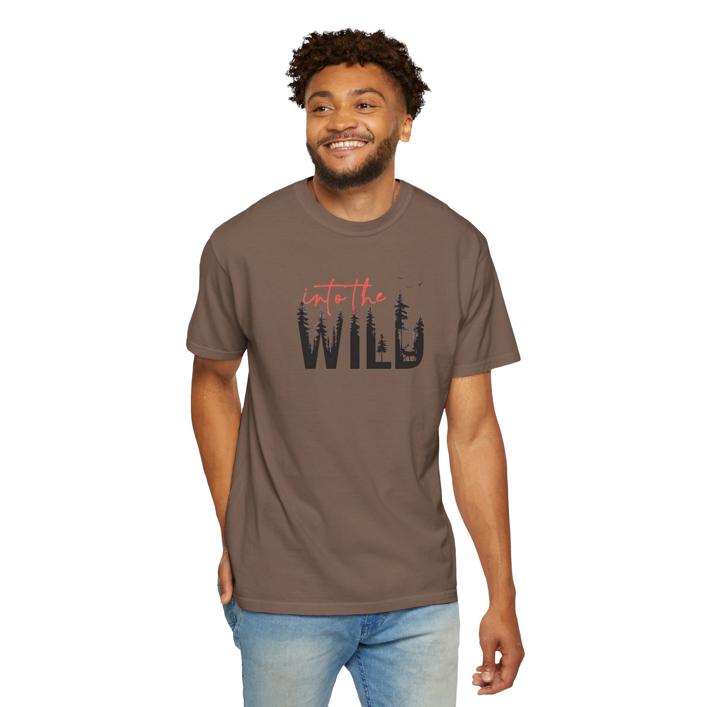 Into The Wild Unisex Garment-Dyed T-Shirt - Adventure Ready Tee