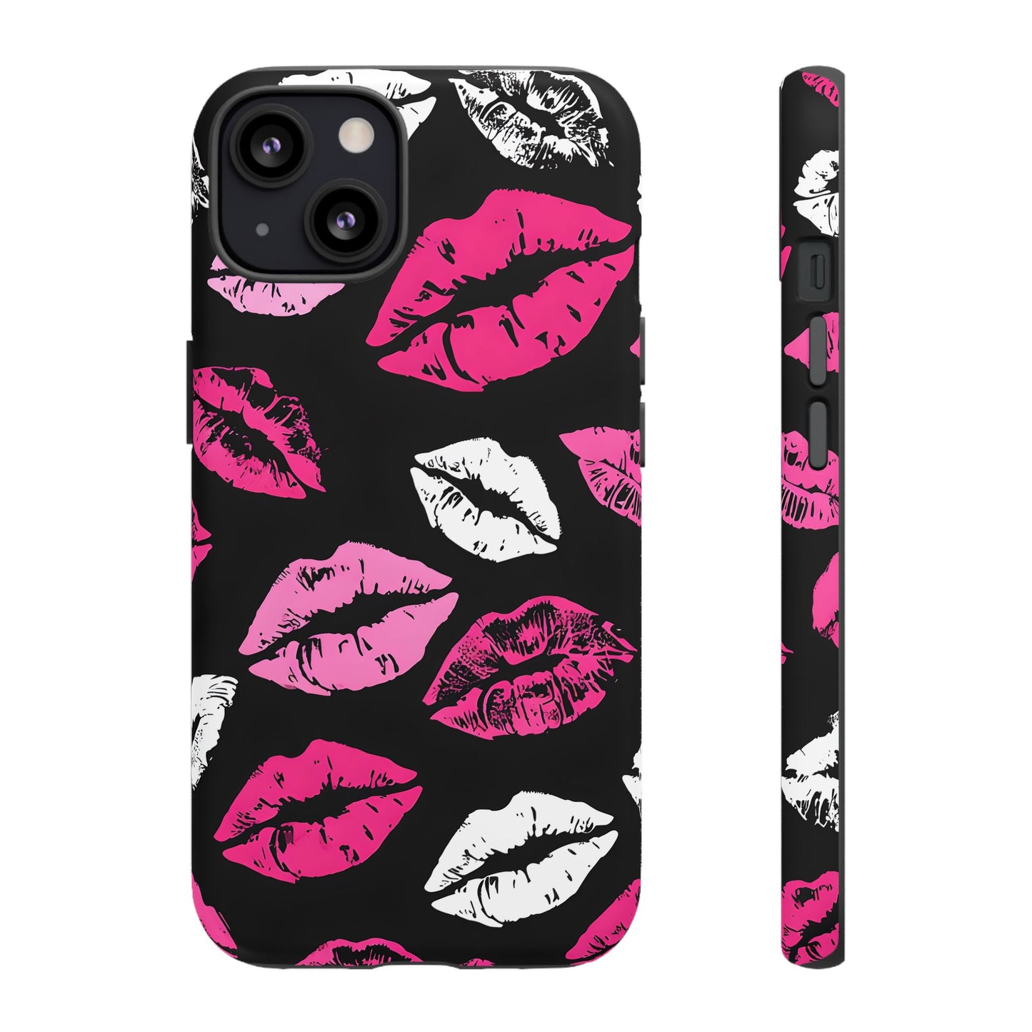 Lips Print iPhone Case - Stylish Tough Phone Cover