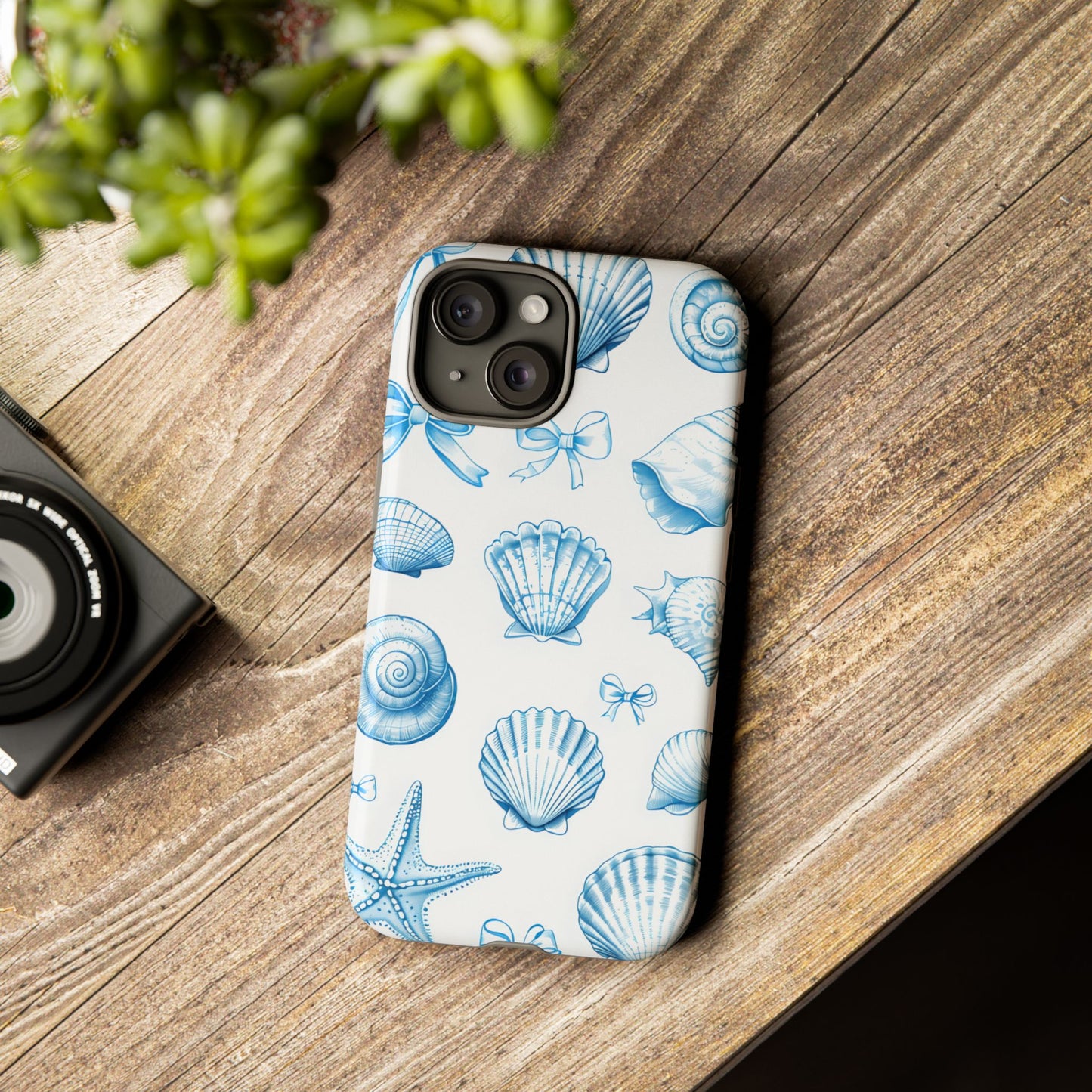 Coquette-Coastal Ocean-Themed Phone Case - Seashell and Starfish Design