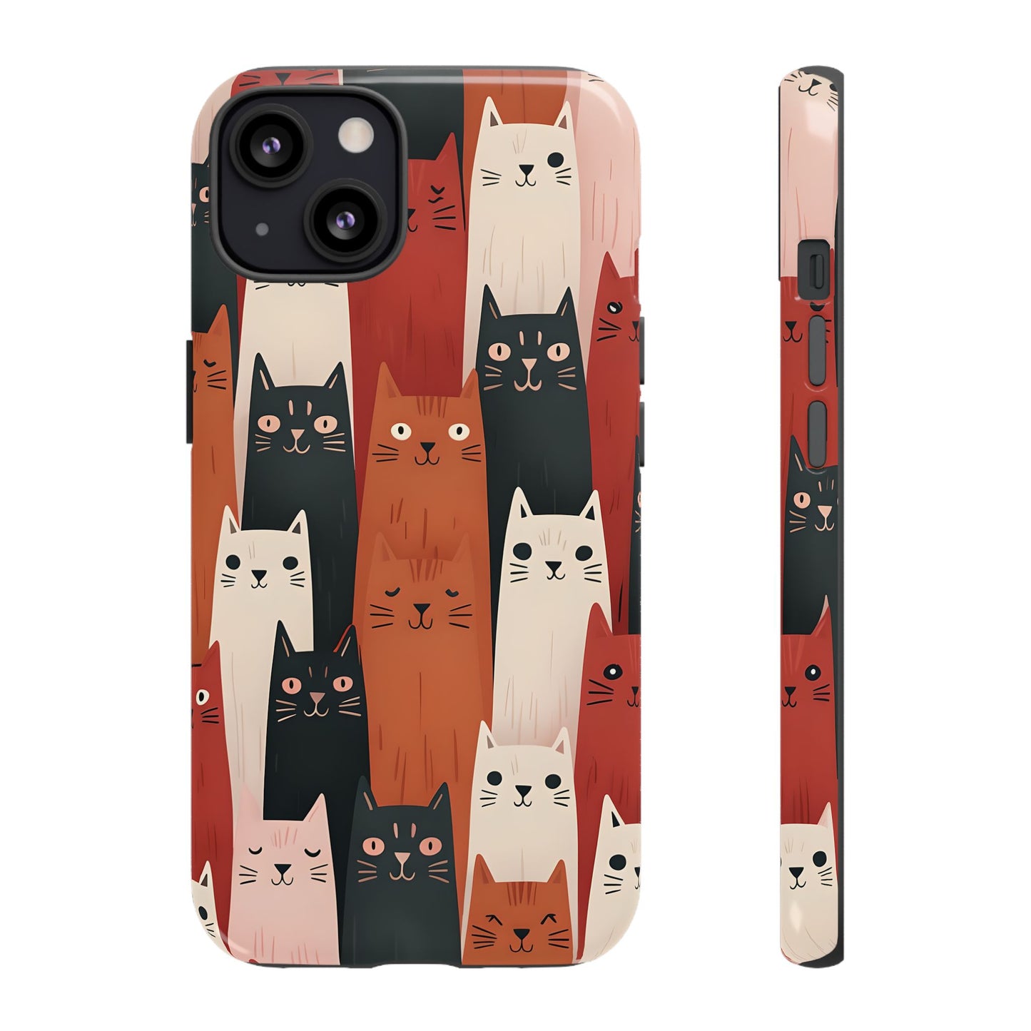Playful Cat Phone Case - Tough & Stylish Purrfect for Cat Lovers