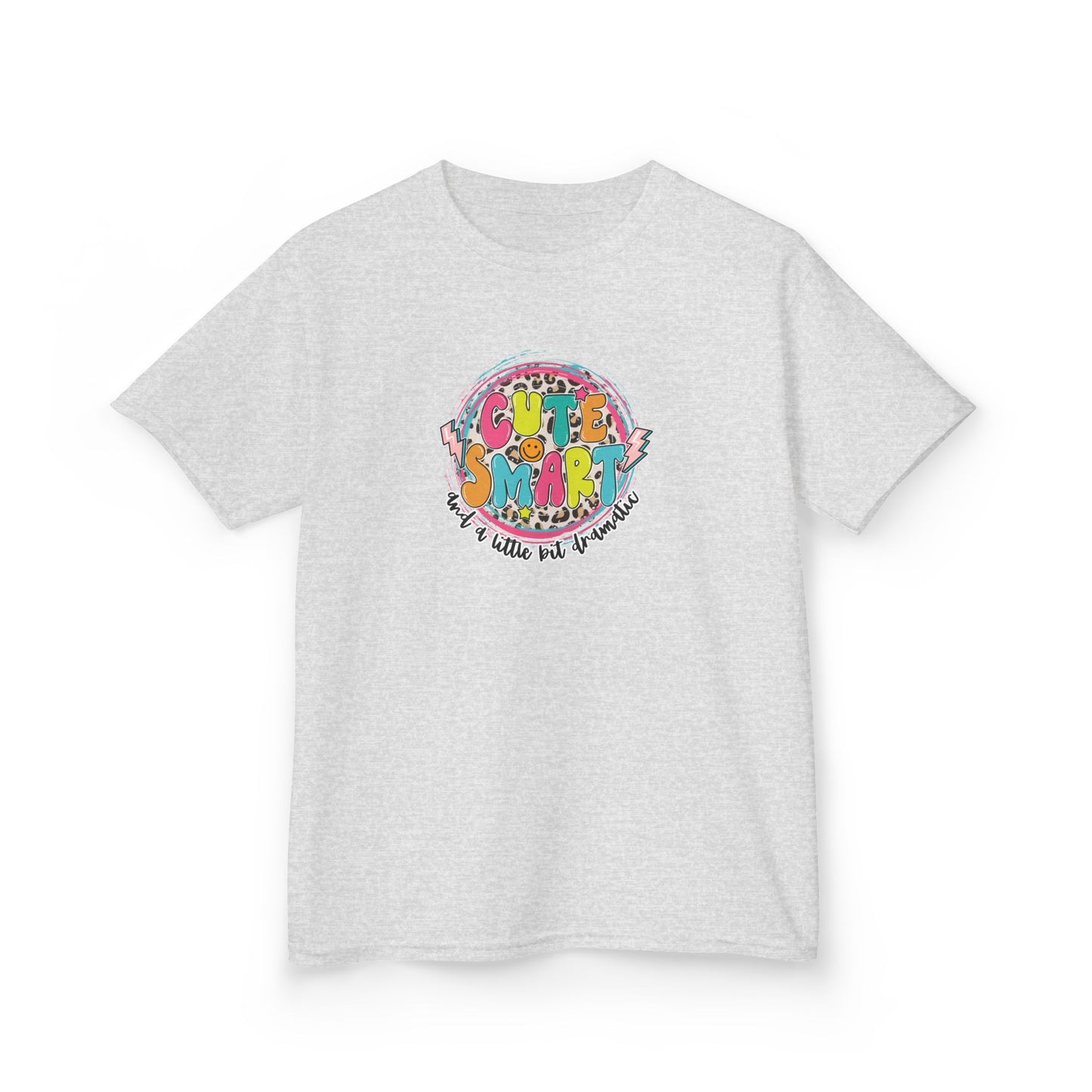 Cute & Smart Kids Heavy Cotton Tee - Fun Graphic T-Shirt for Children