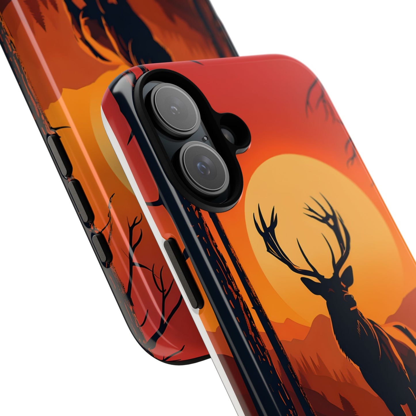Wildlife Phone Case - Stag and Sunset Design for Nature Lovers