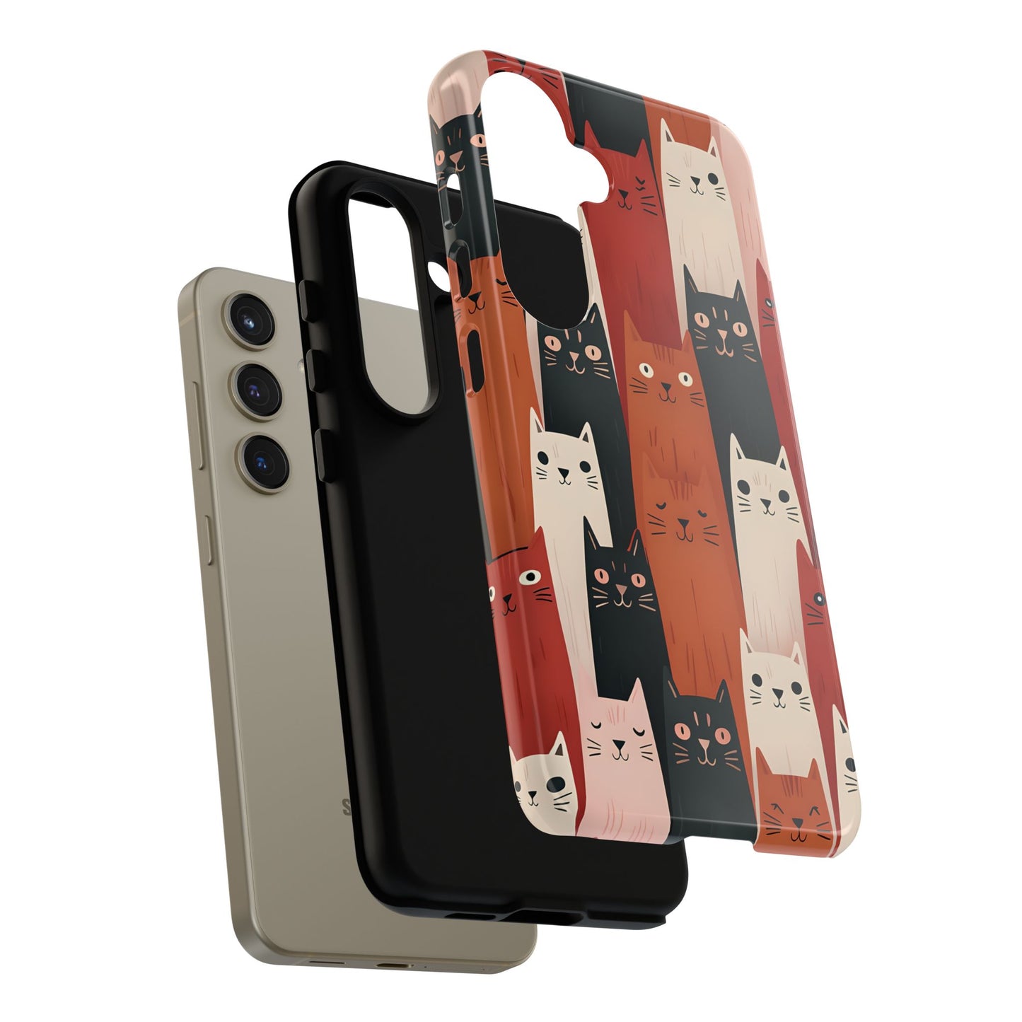 Playful Cat Phone Case - Tough & Stylish Purrfect for Cat Lovers