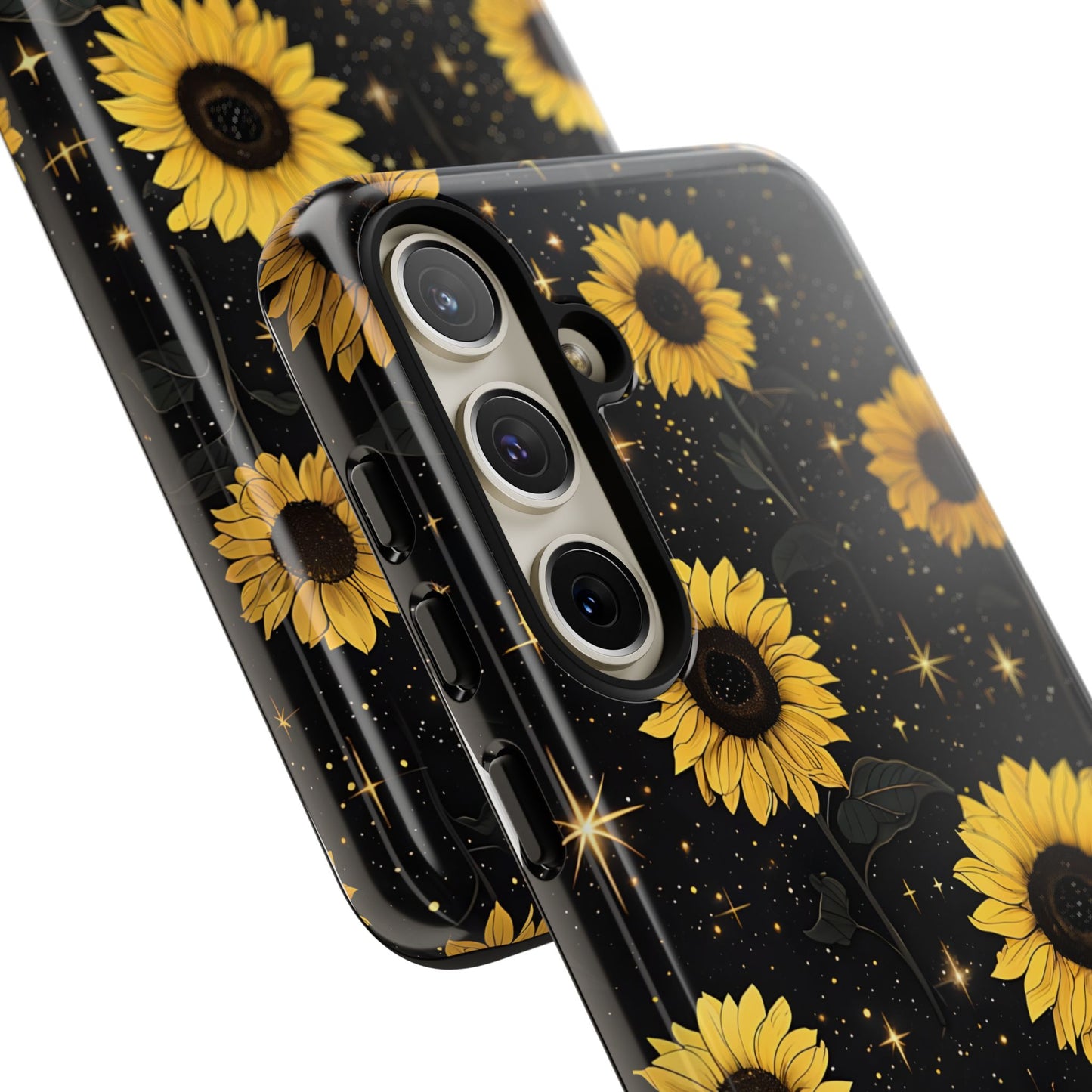 Sunflower Galaxy Tough Case - Durable Phone Cover with Floral Design