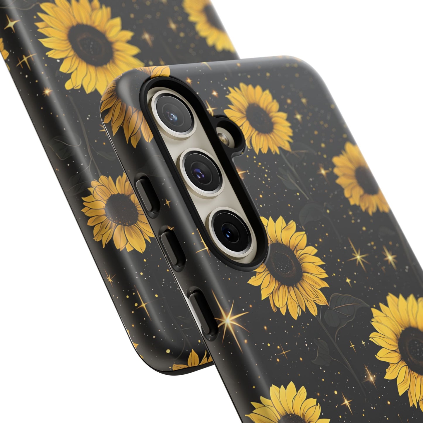 Sunflower Galaxy Tough Case - Durable Phone Cover with Floral Design