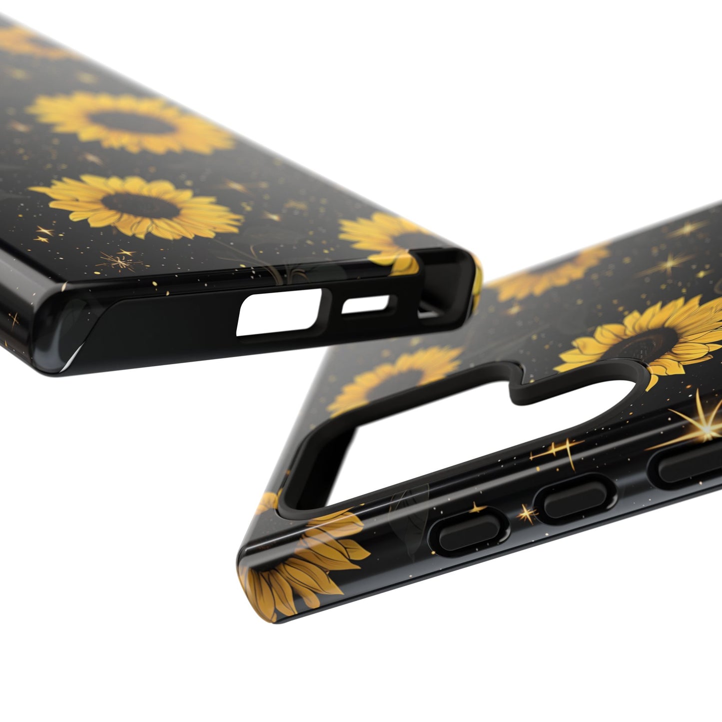 Sunflower Galaxy Tough Case - Durable Phone Cover with Floral Design