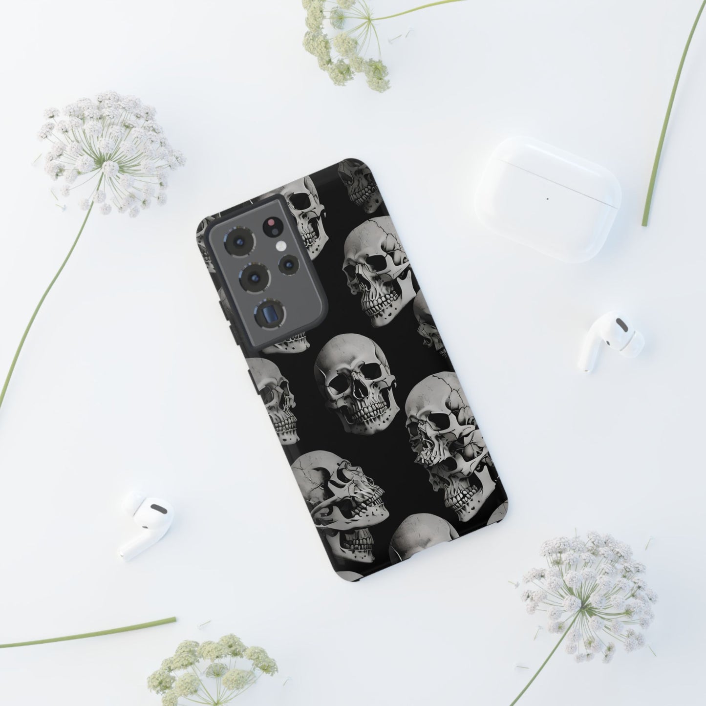 Skull Print Phone Case - Tough Cases for Bold Style