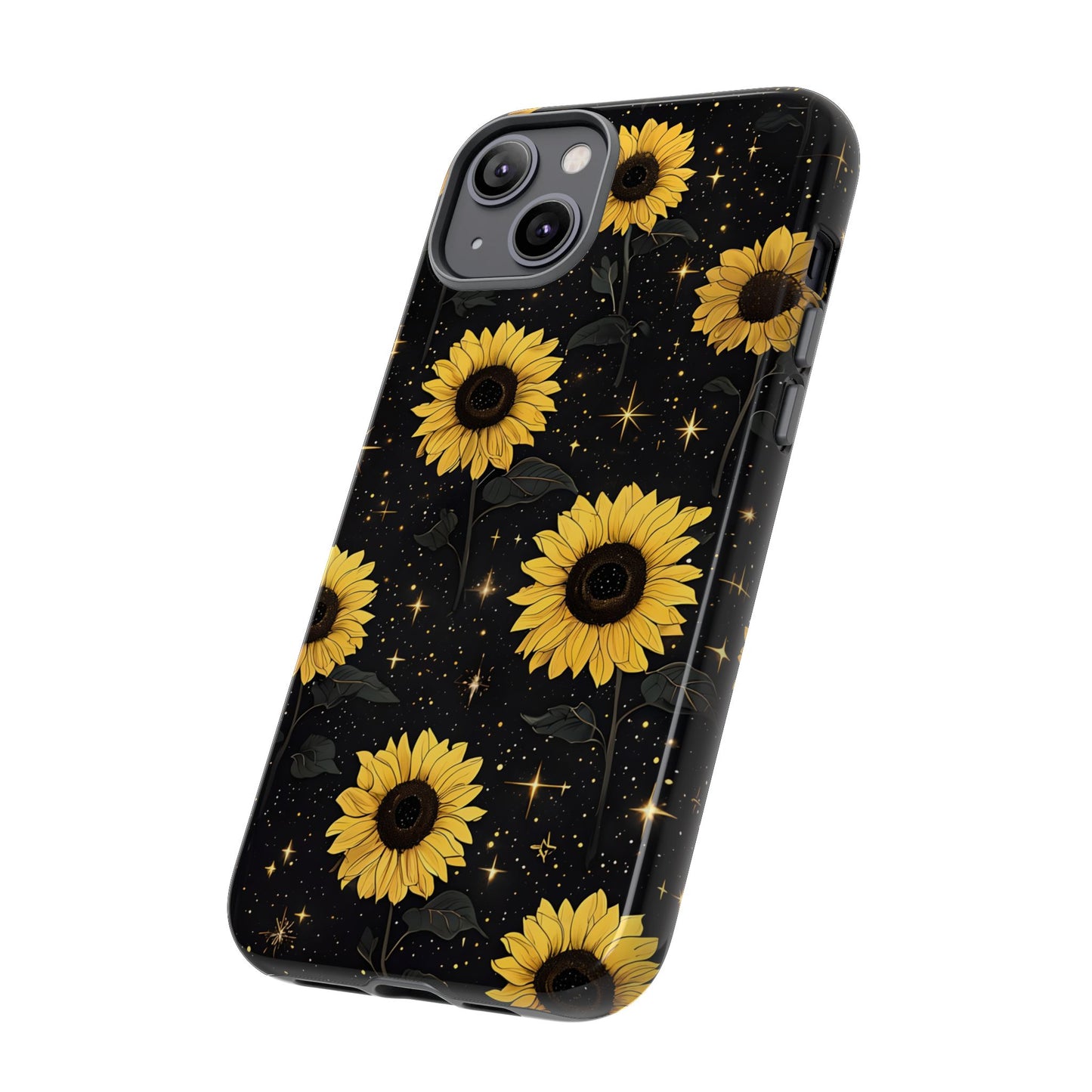 Sunflower Galaxy Tough Case - Durable Phone Cover with Floral Design
