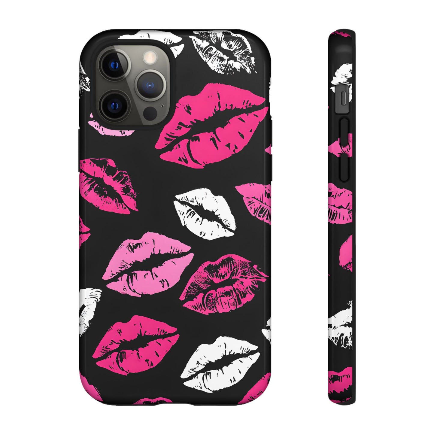 Lips Print iPhone Case - Stylish Tough Phone Cover