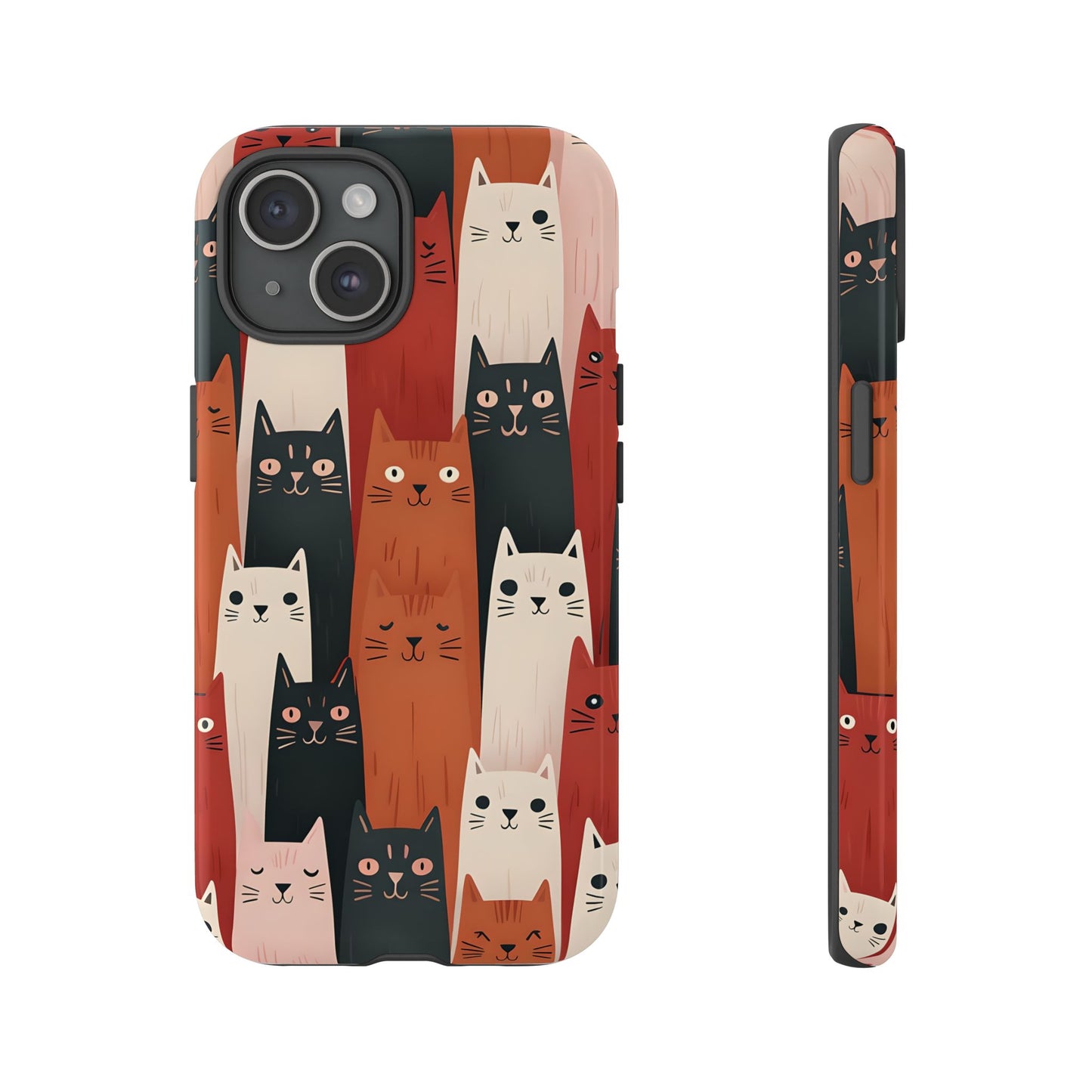 Playful Cat Phone Case - Tough & Stylish Purrfect for Cat Lovers