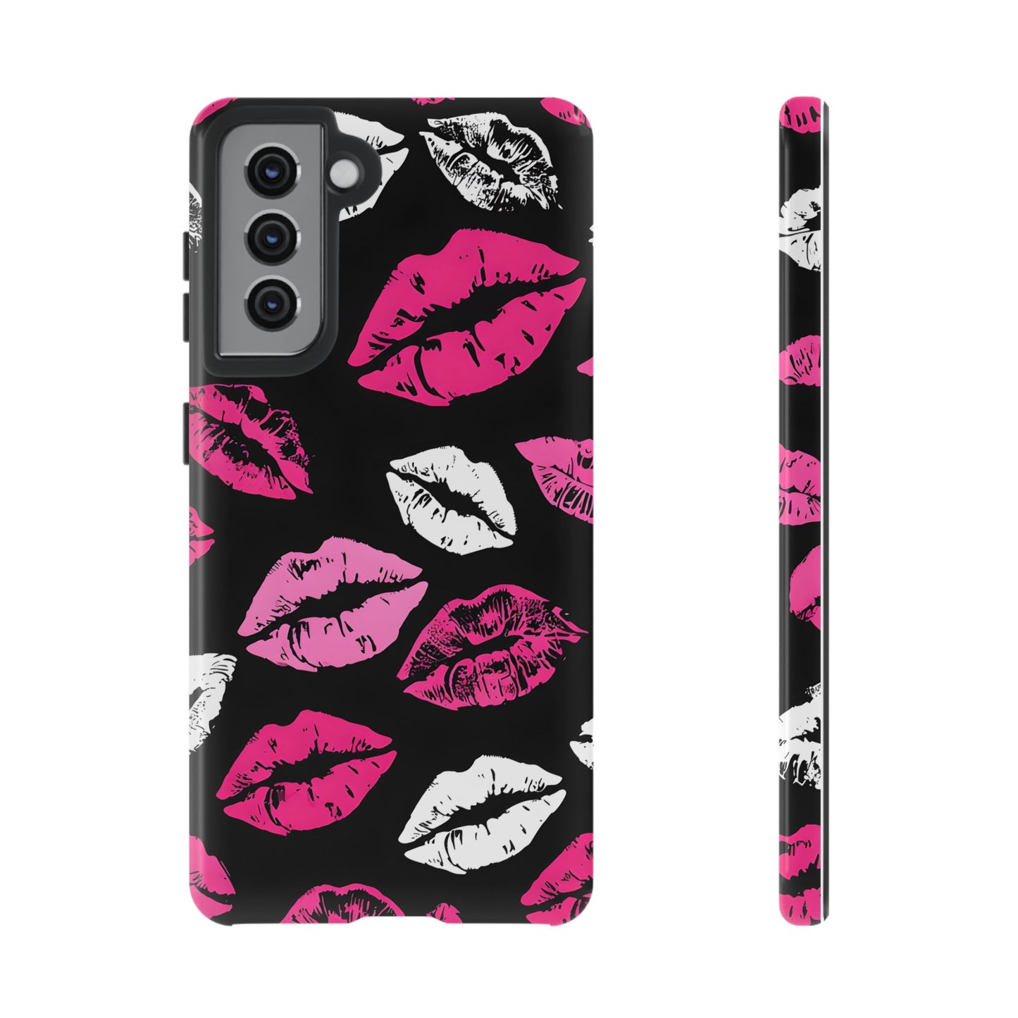 Lips Print iPhone Case - Stylish Tough Phone Cover