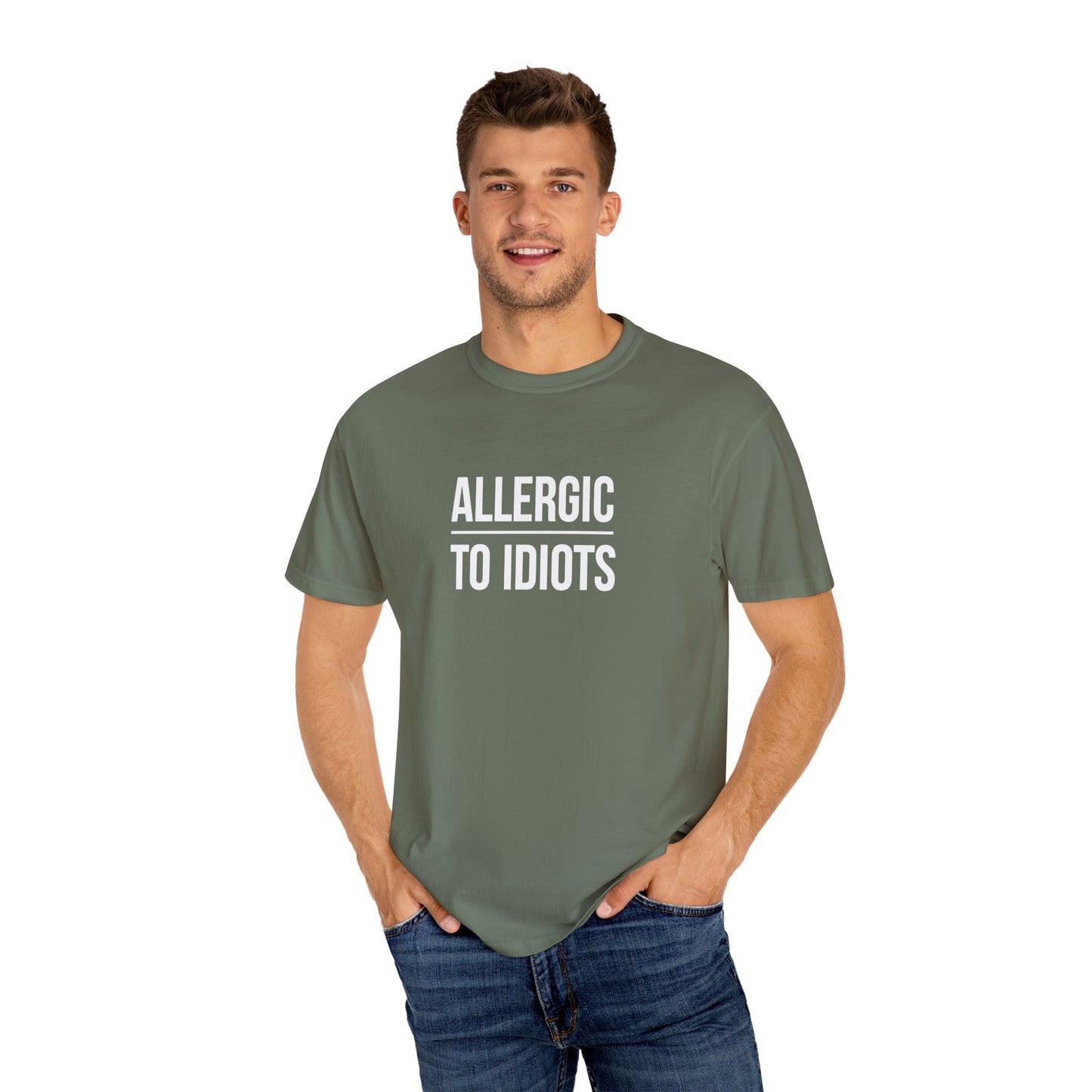 Unisex Allergic to Idiots T-Shirt - Relaxed Fit Cotton Tee
