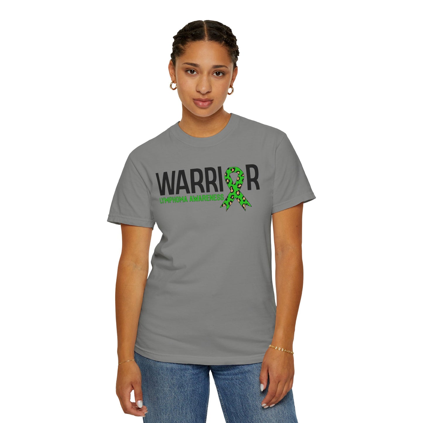 Lymphoma Awareness T-Shirt, Inspirational Garment-Dyed Tee, Warrior Support Shirt, Gift for Cancer Fighters, Unisex Comfort Wear