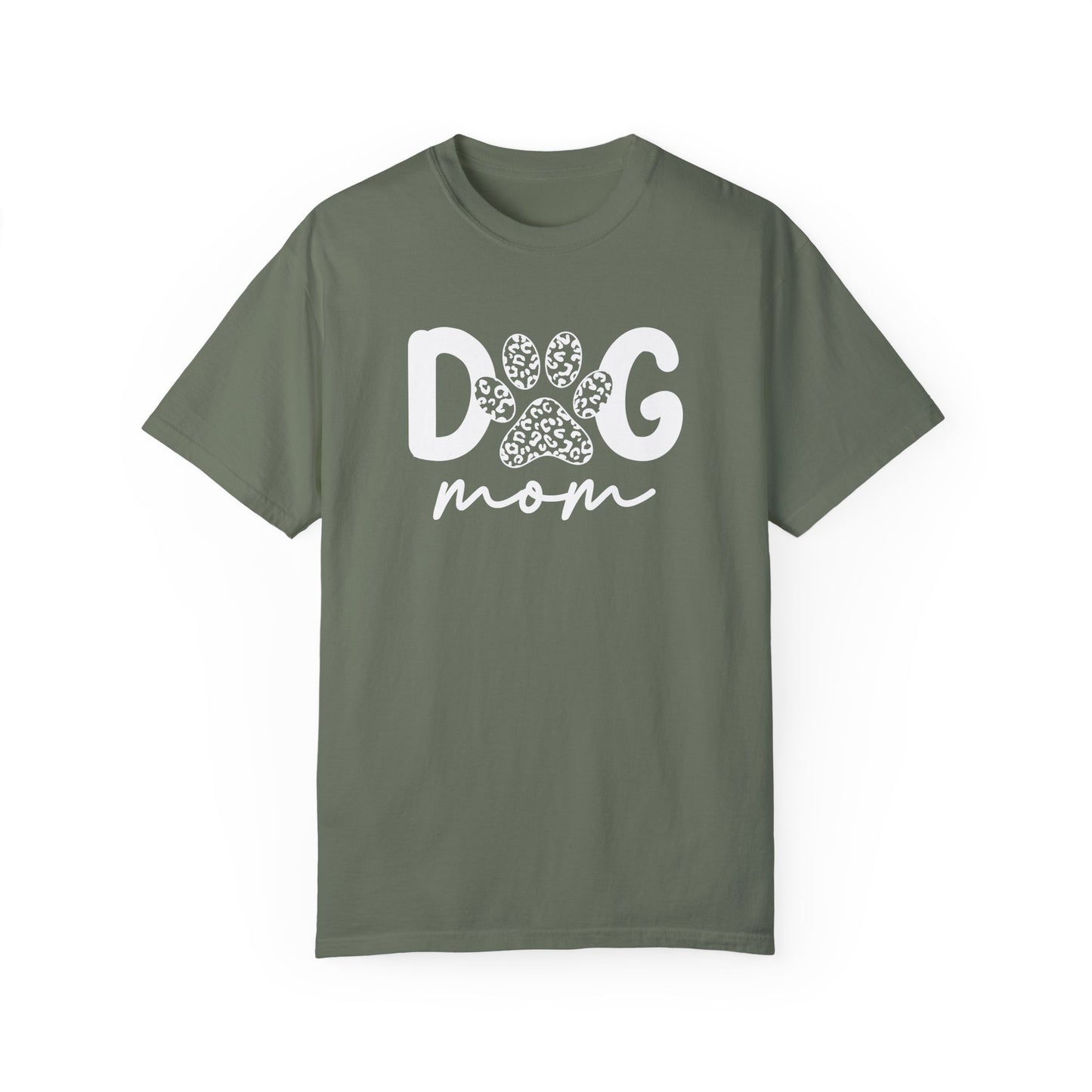 Dog Mom Unisex Garment-Dyed T-Shirt | Cute Pet Lover Tee