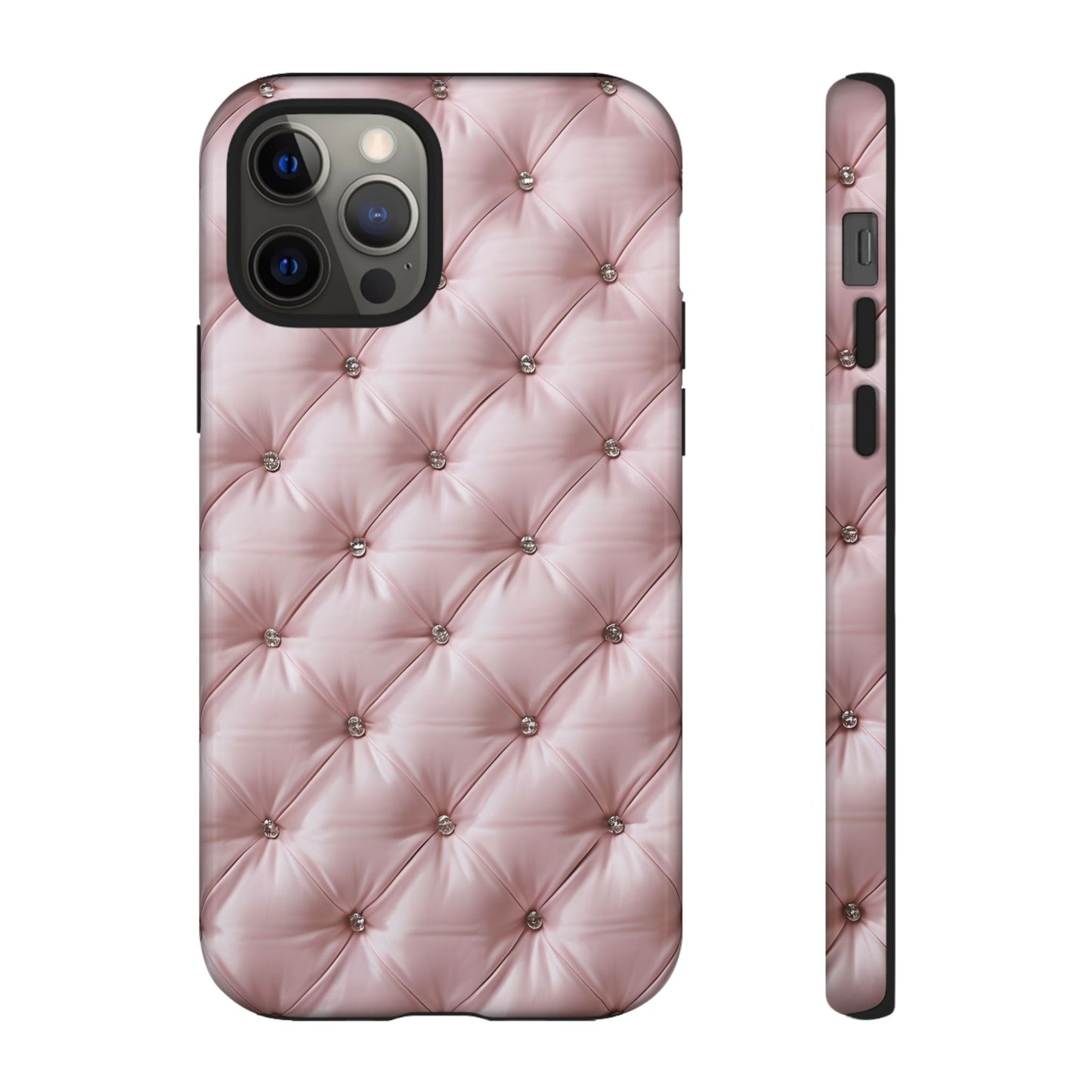 Luxury Pink Quilted Phone Case - Tough Cases for Stylish Protection