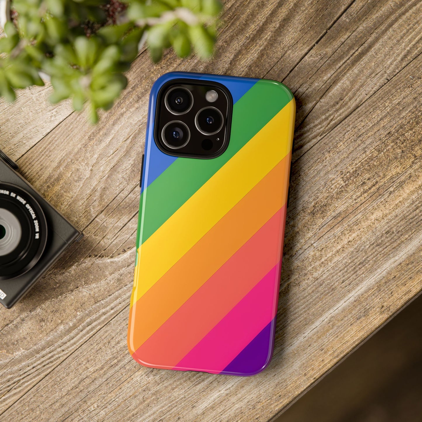 Vibrant Rainbow Phone Case - Tough & Stylish