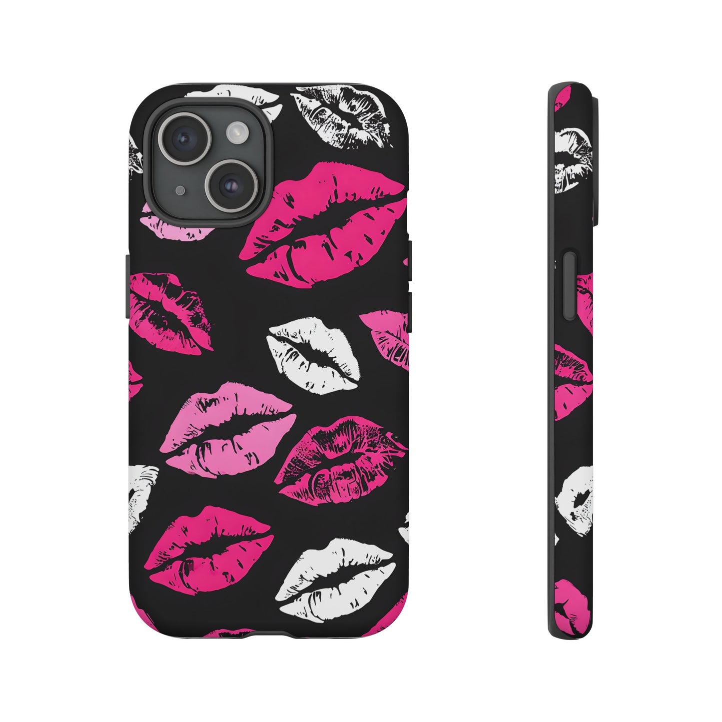 Lips Print iPhone Case - Stylish Tough Phone Cover
