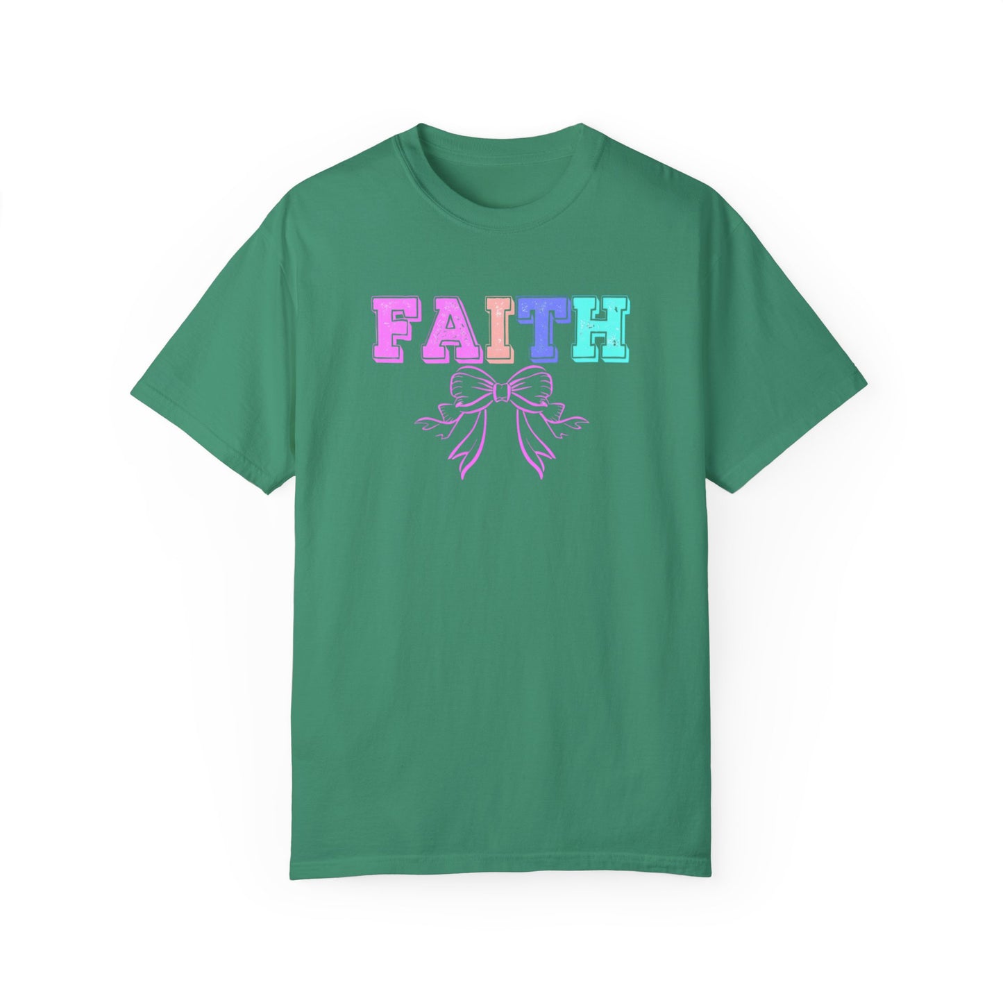 Faith Bow Unisex Garment-Dyed T-Shirt