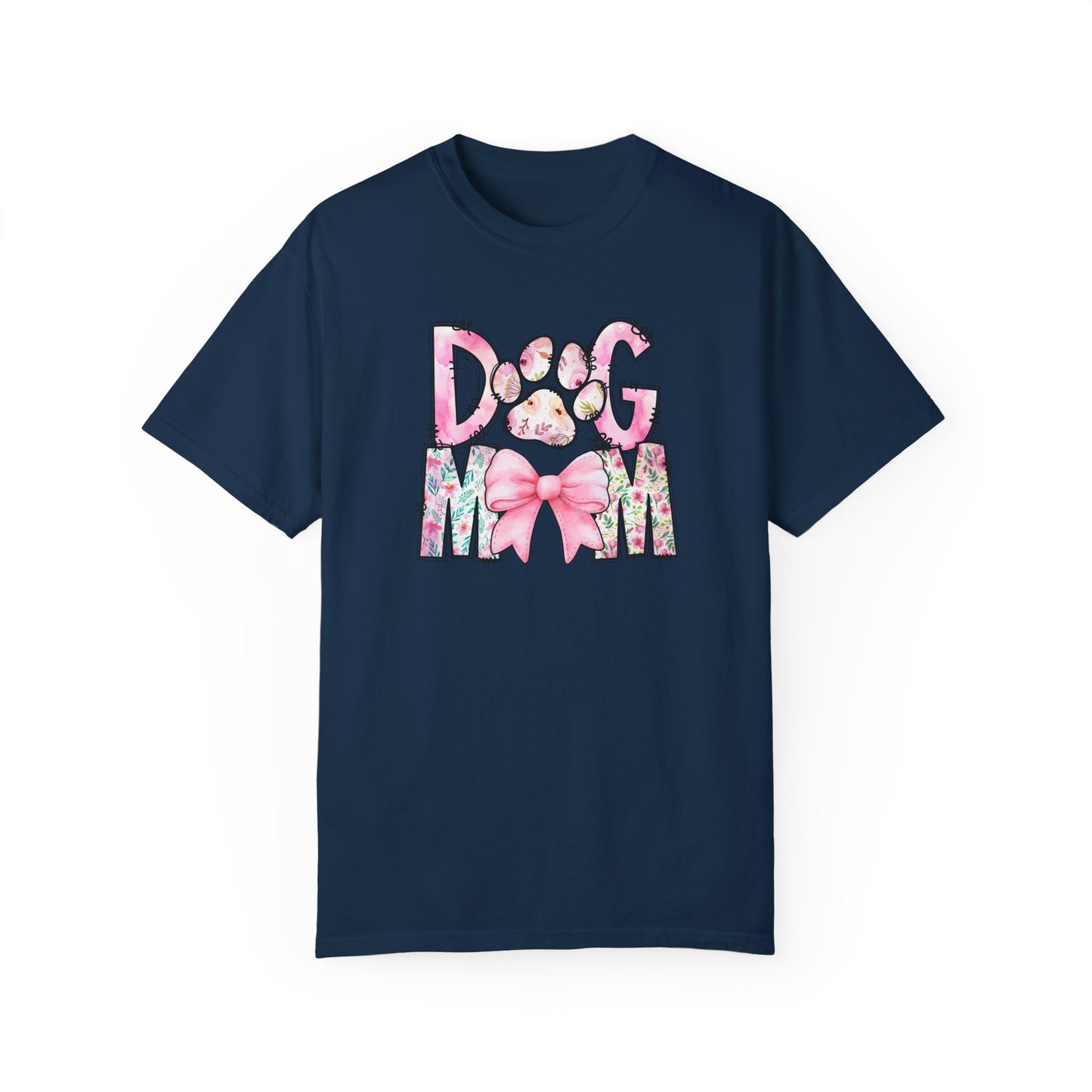 Cute Dog Mom T-Shirt | Garment-Dyed Unisex Tee for Dog Lovers