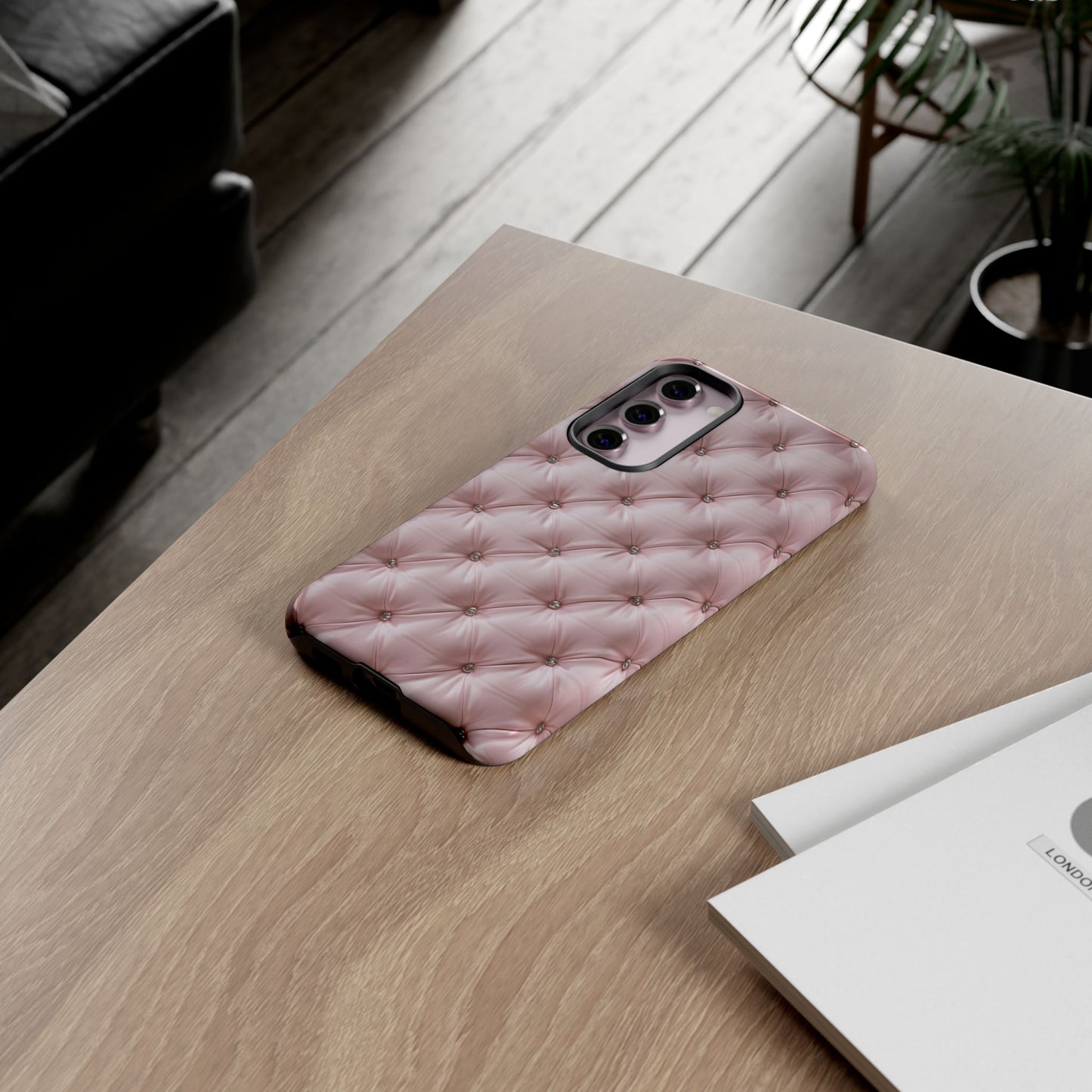 Luxury Pink Quilted Phone Case - Tough Cases for Stylish Protection