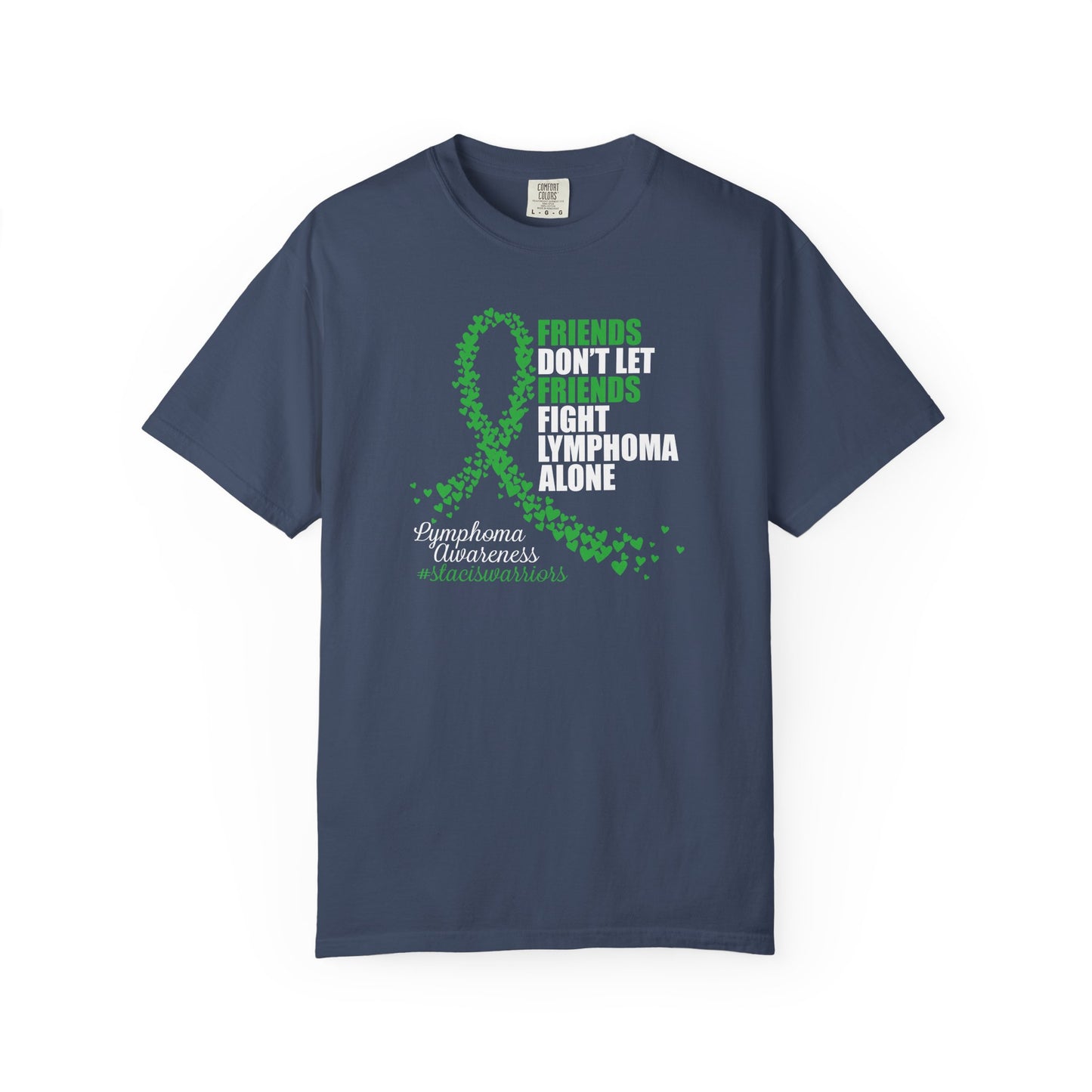 Supportive Lymphoma Awareness T-Shirt, Comfort Tee, Unisex Gift, Pink Ribbon Shirt, Friendship Tee, Cancer Awareness
