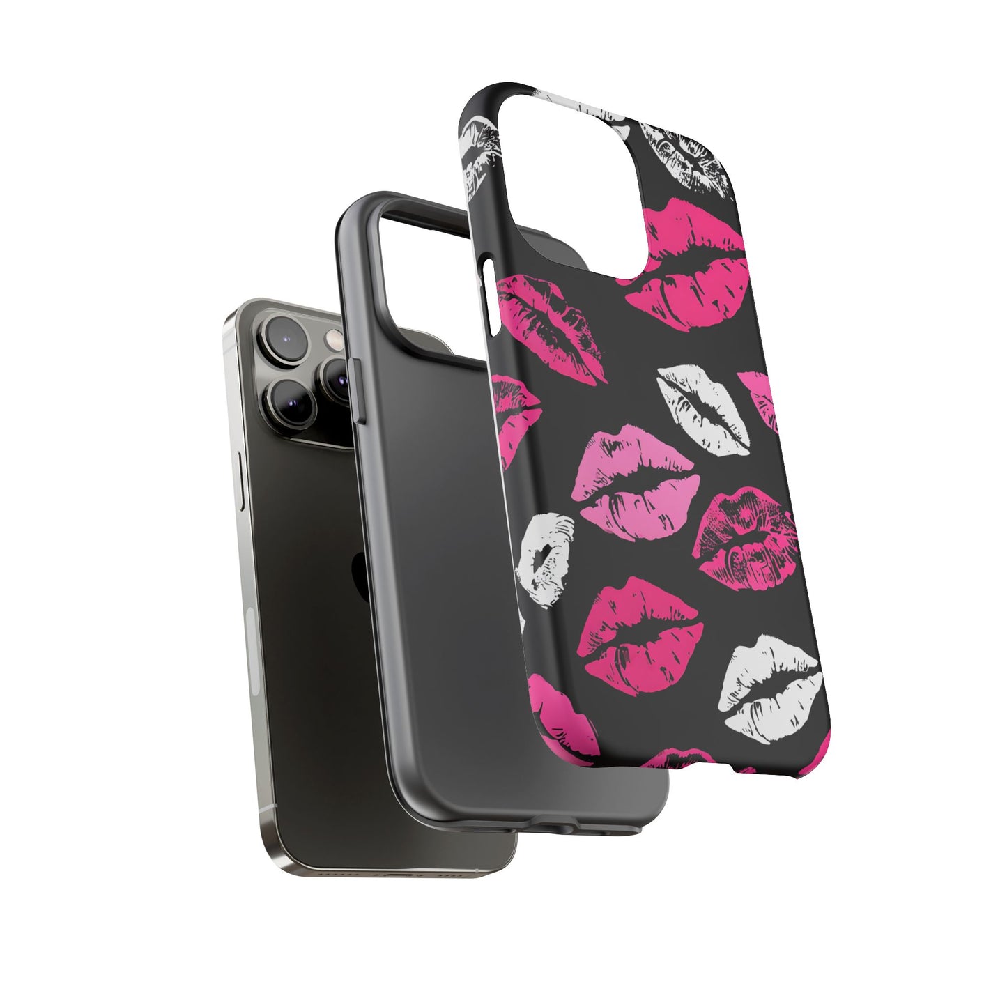 Lips Print iPhone Case - Stylish Tough Phone Cover
