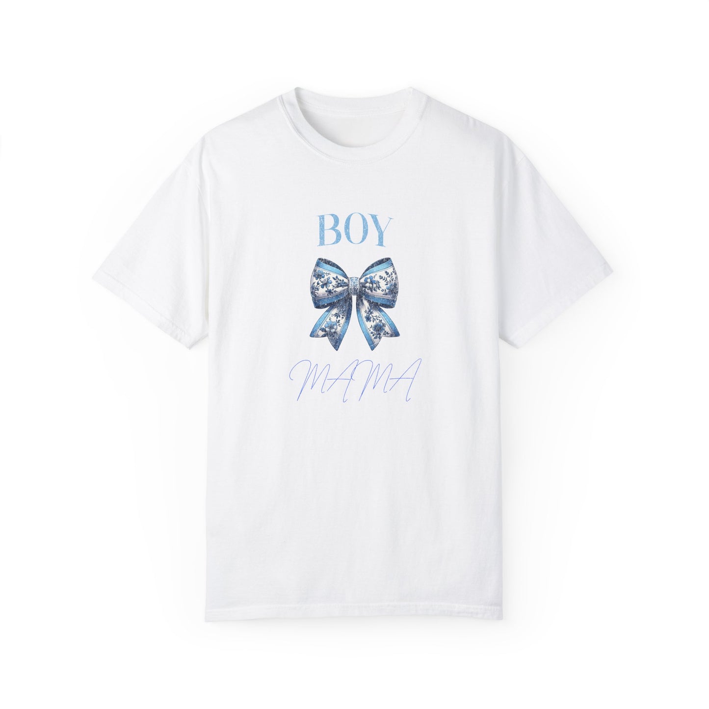 Boy Mama T-Shirt | Garment-Dyed Unisex Tee for Proud Moms