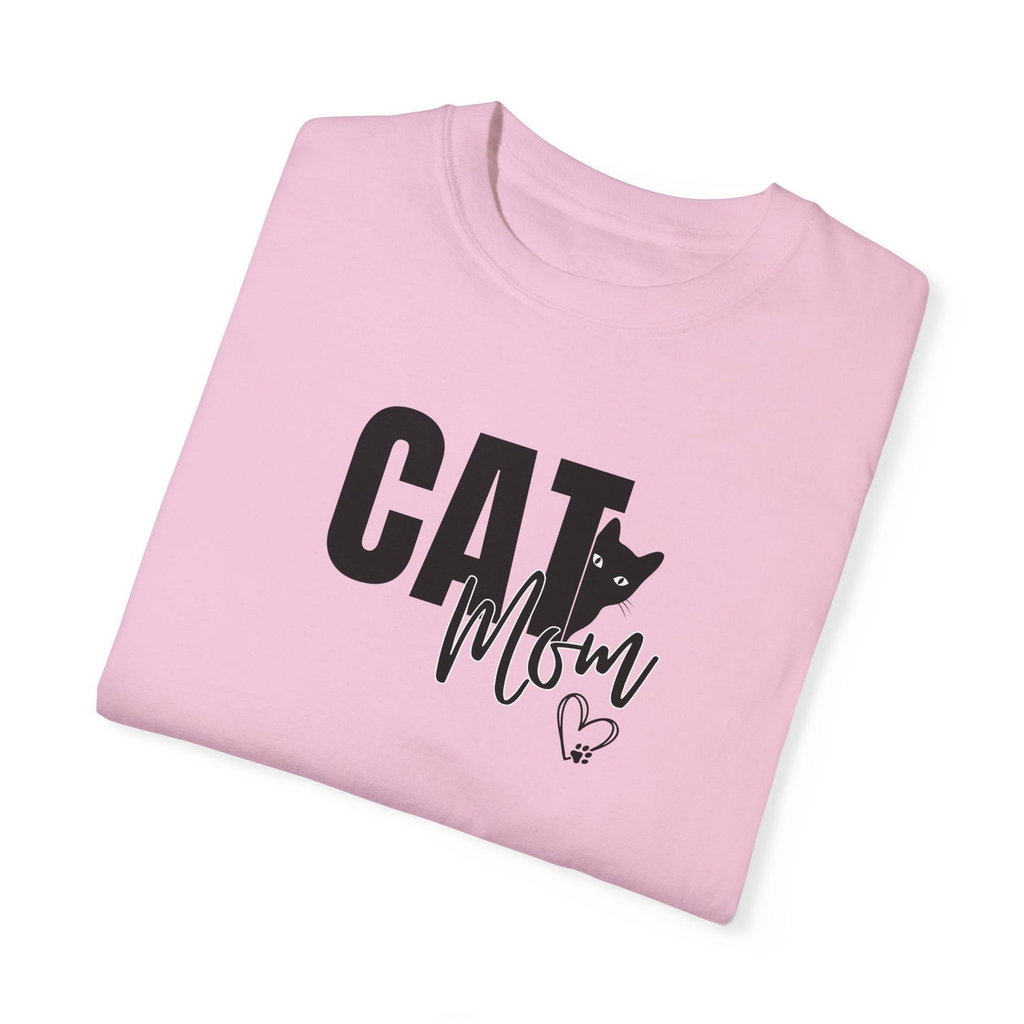 Cat Mom Unisex Garment-Dyed T-Shirt – Perfect Gift for Cat Lovers