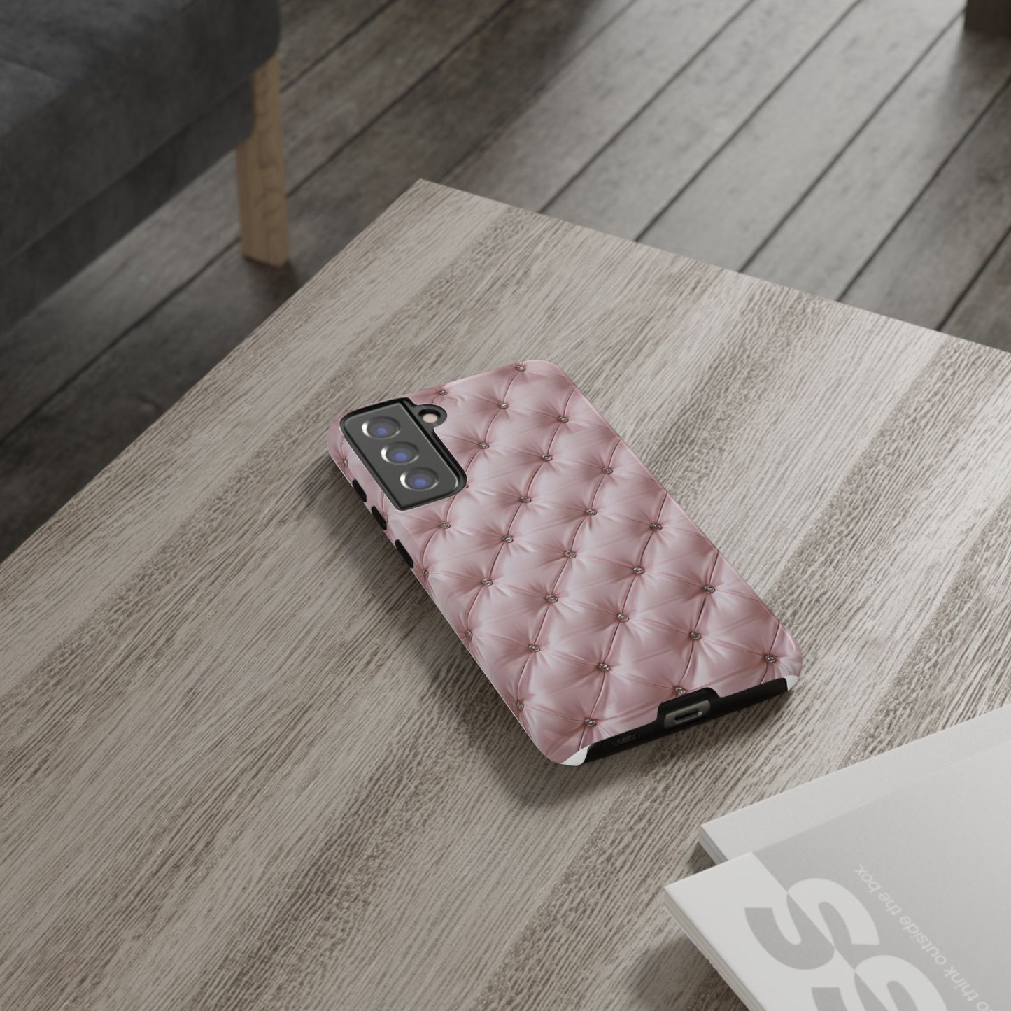 Luxury Pink Quilted Phone Case - Tough Cases for Stylish Protection