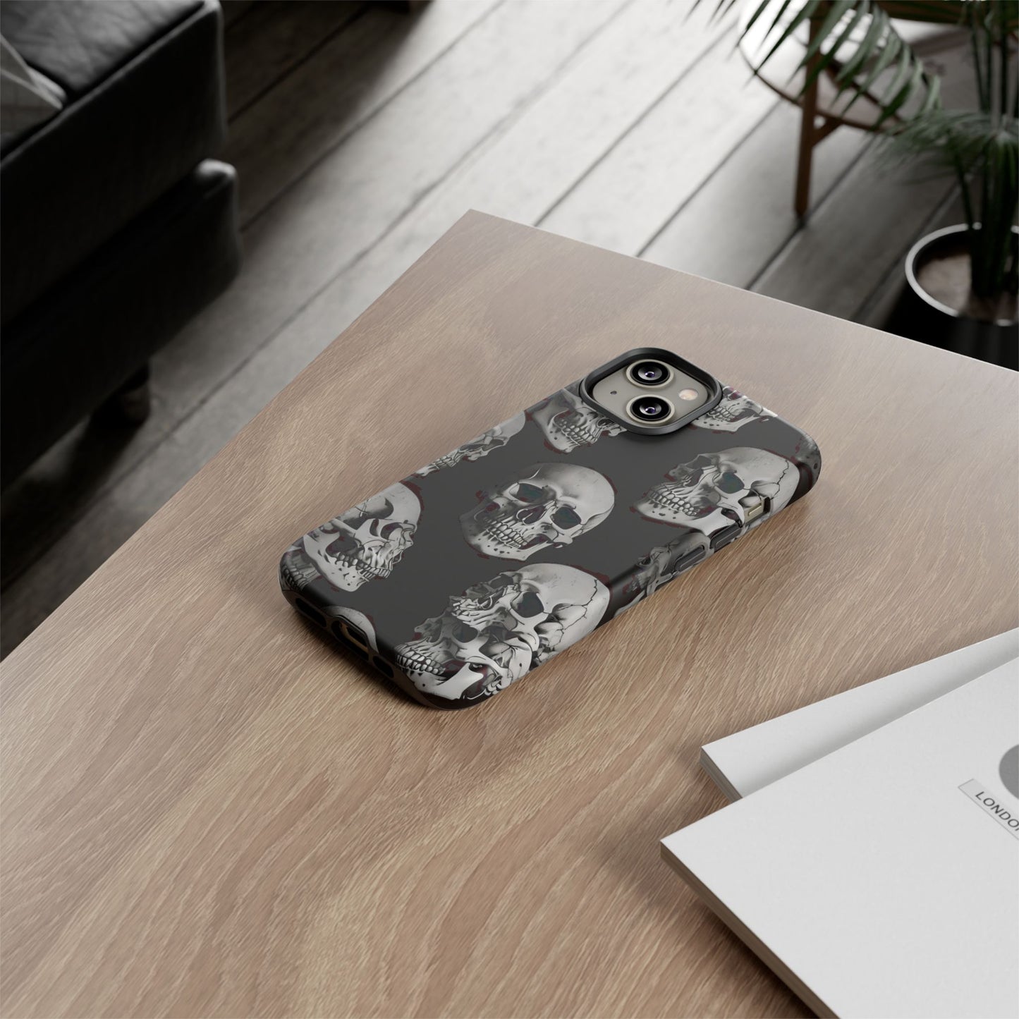 Skull Print Phone Case - Tough Cases for Bold Style