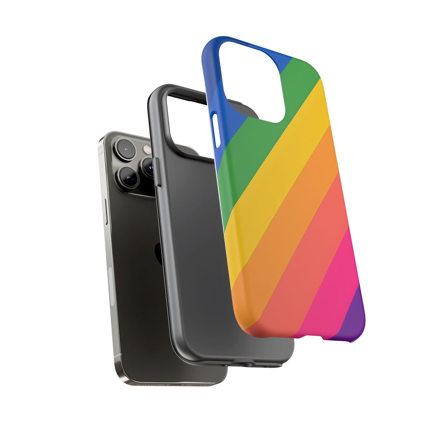 Vibrant Rainbow Phone Case - Tough & Stylish