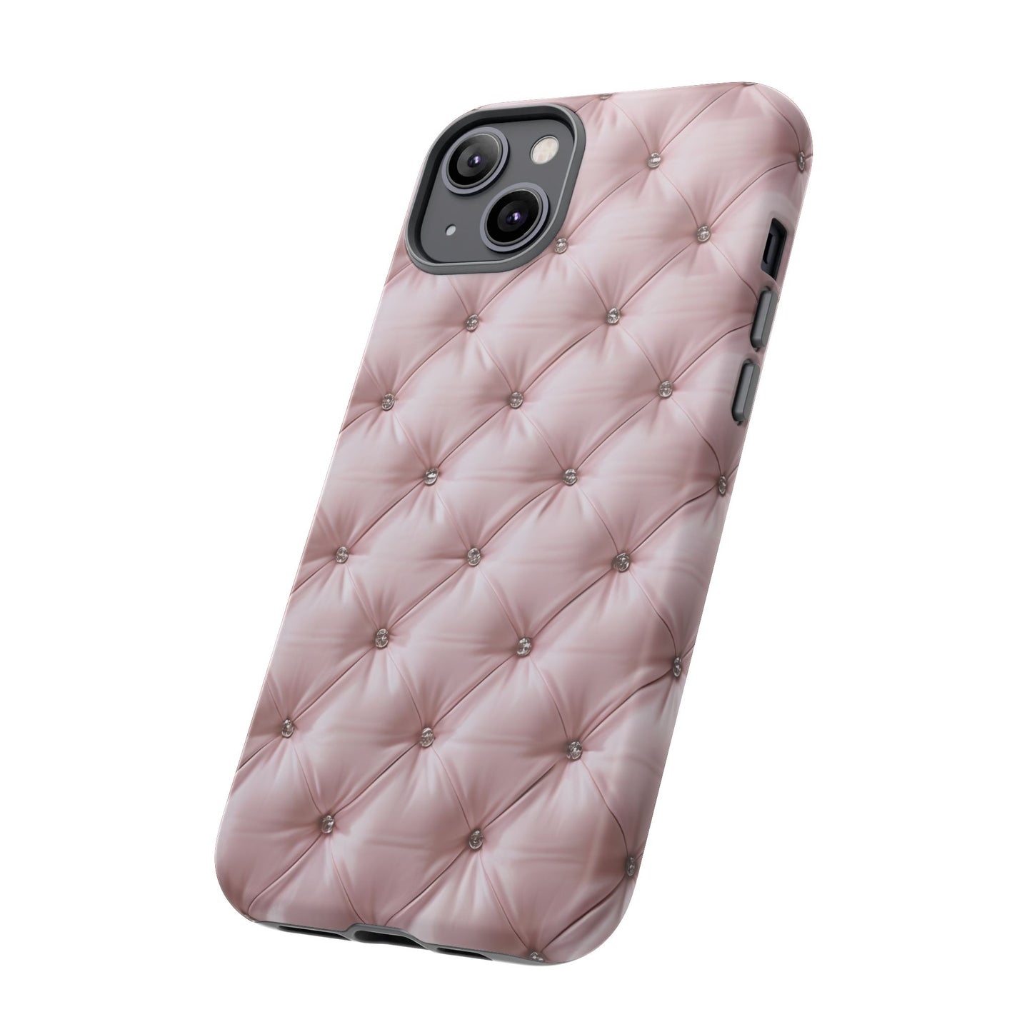 Luxury Pink Quilted Phone Case - Tough Cases for Stylish Protection