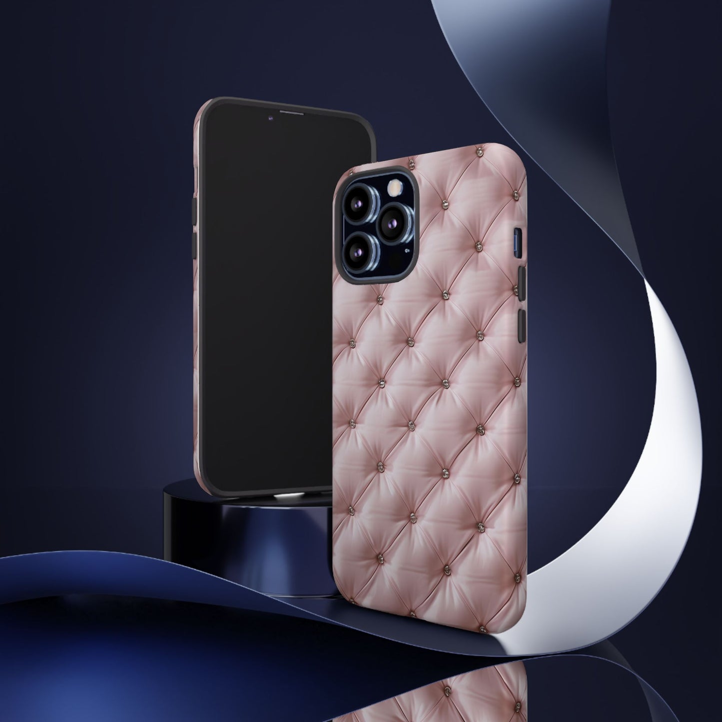 Luxury Pink Quilted Phone Case - Tough Cases for Stylish Protection