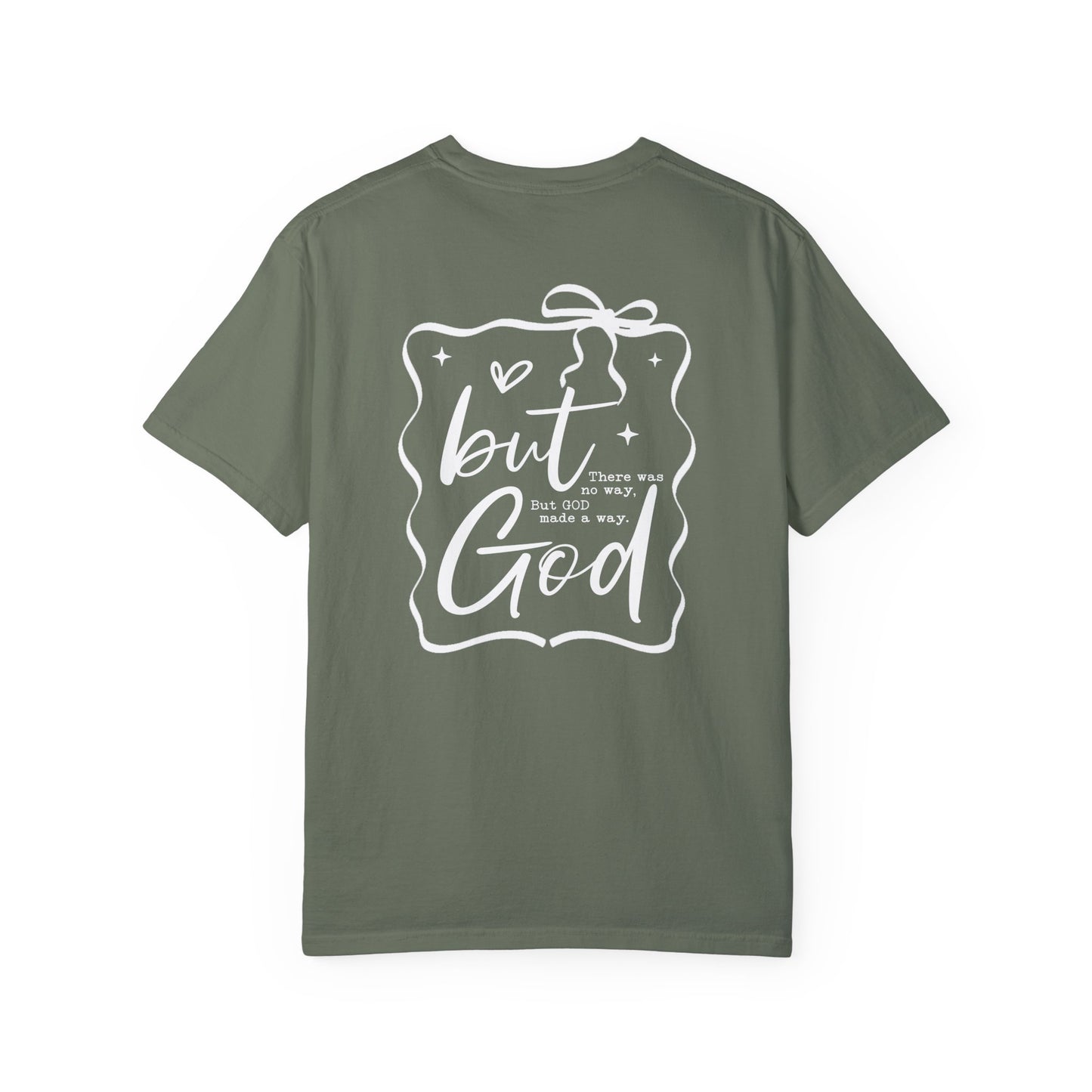 Inspirational T-Shirt with Bow Design – "But God"